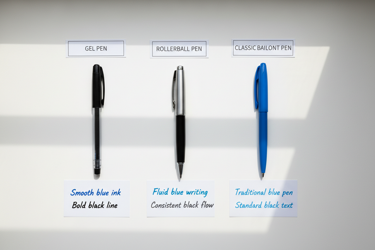 Kugelschreiber im Vergleich: Gel, Rollerball oder klassischer Kugelschreiber?
