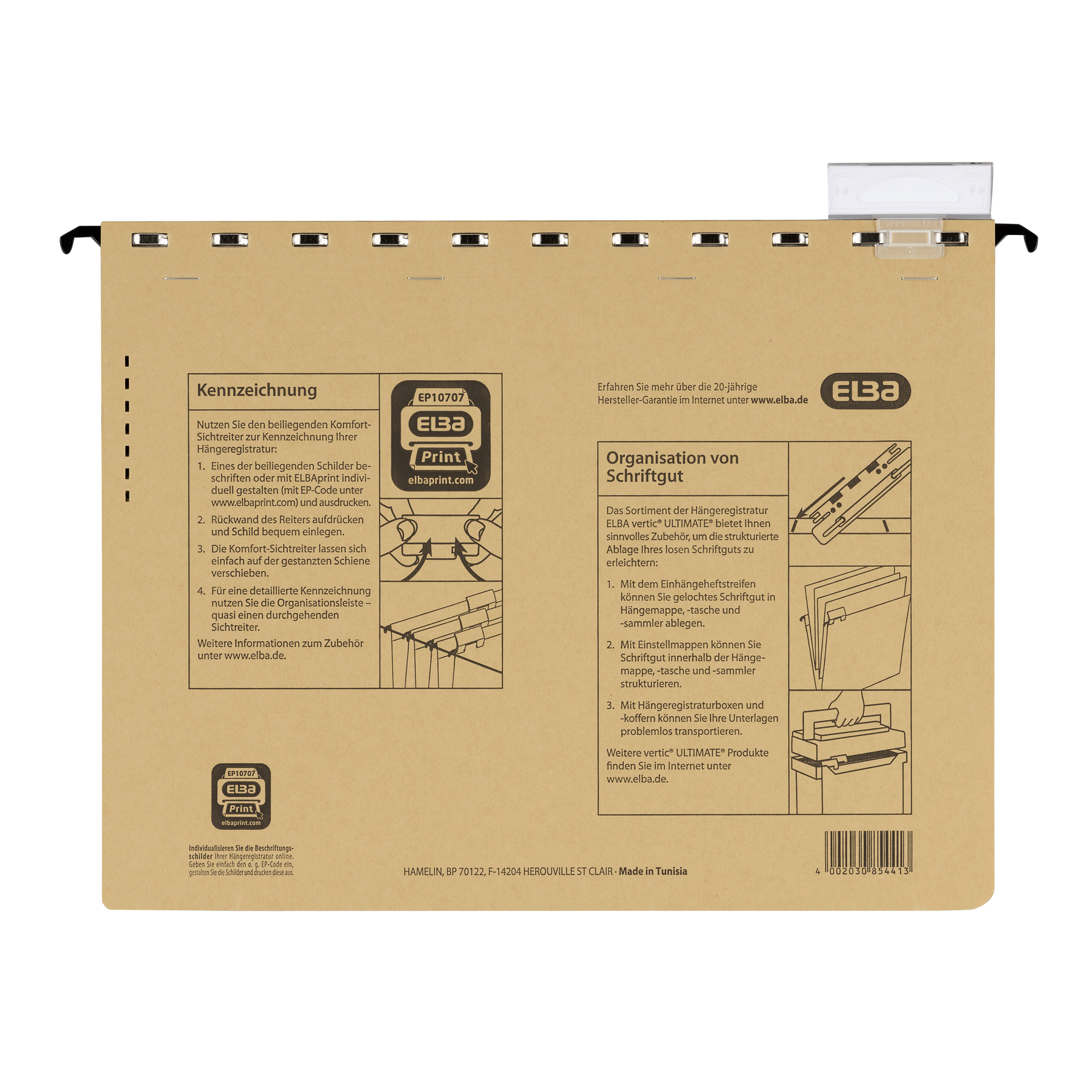 ELBA Hängehefter vertic® ULTIMATE® – Die unzerstörbare Premium-Ablage mit 20 Jahren Garantie