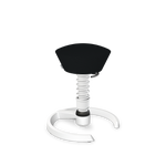 Aeris Swopper Bürostuhl in Weiß mit Gleitern, ergonomischer Drehstuhl für dynamisches Sitzen, flexible Rückenlehne, modernes Design