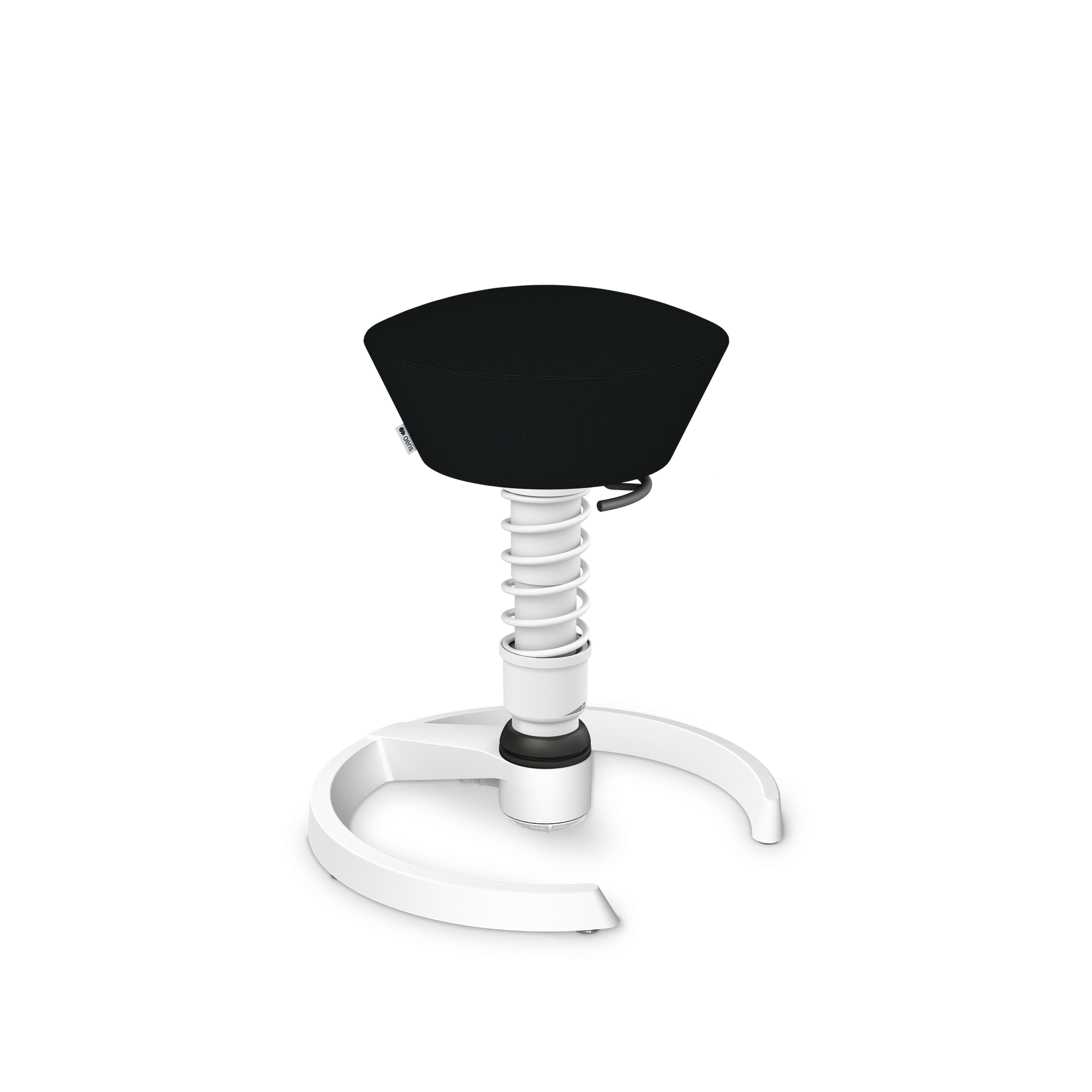 Aeris Swopper Bürostuhl in Weiß mit Gleitern, ergonomischer Drehstuhl für dynamisches Sitzen, flexible Rückenlehne, modernes Design