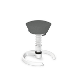 Aeris Swopper Bürostuhl in Weiß mit Gleitern, ergonomischer Sitzkomfort und dynamisches Design für gesunden Sitz.