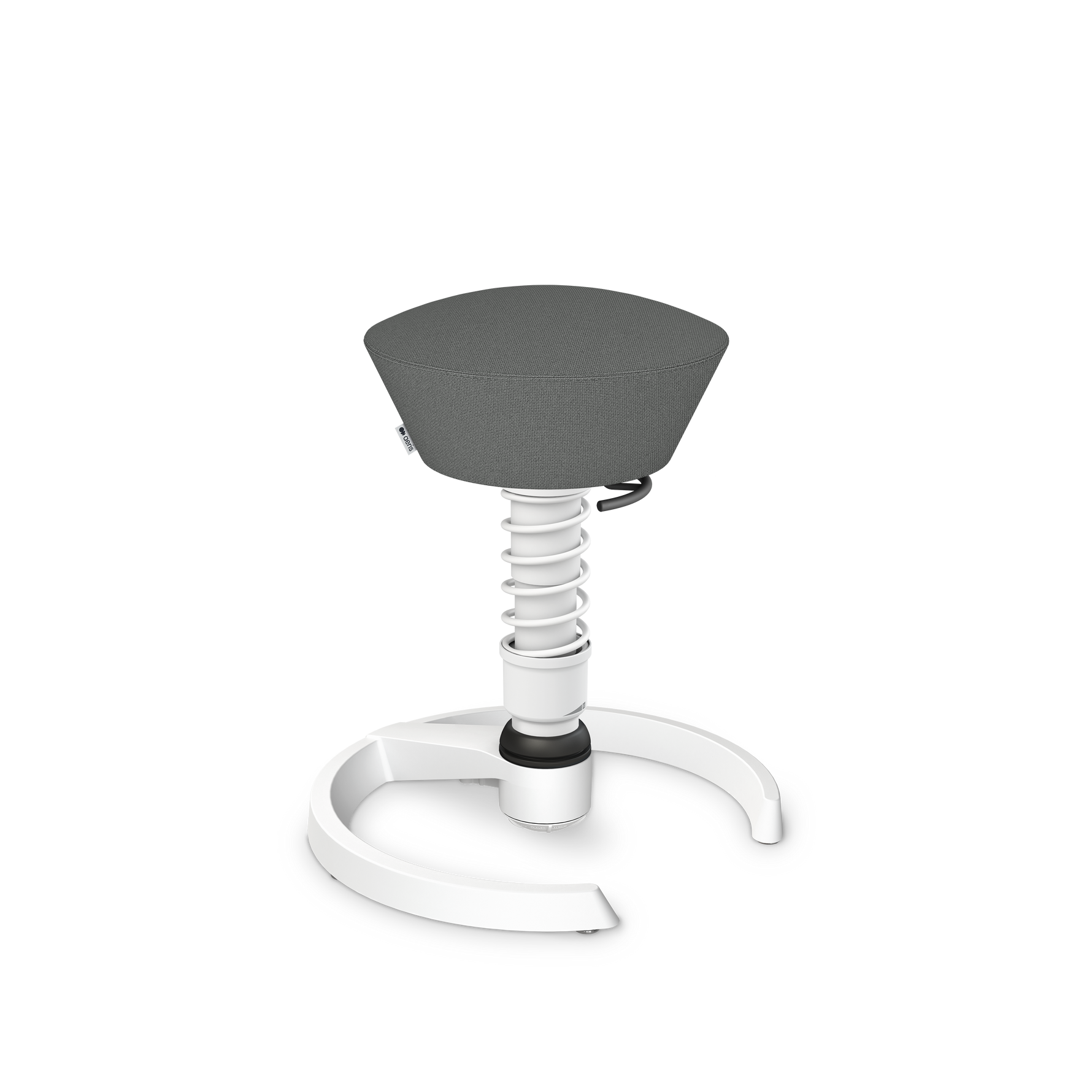 Aeris Swopper Bürostuhl in Weiß mit Gleitern, ergonomischer Sitzkomfort und dynamisches Design für gesunden Sitz.