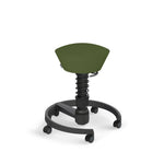 Aeris Swopper Bürostuhl mit Rollen, schwarz, ergonomischer Drehstuhl für dynamisches Sitzen, flexible Sitzfläche, ergonomisches Design