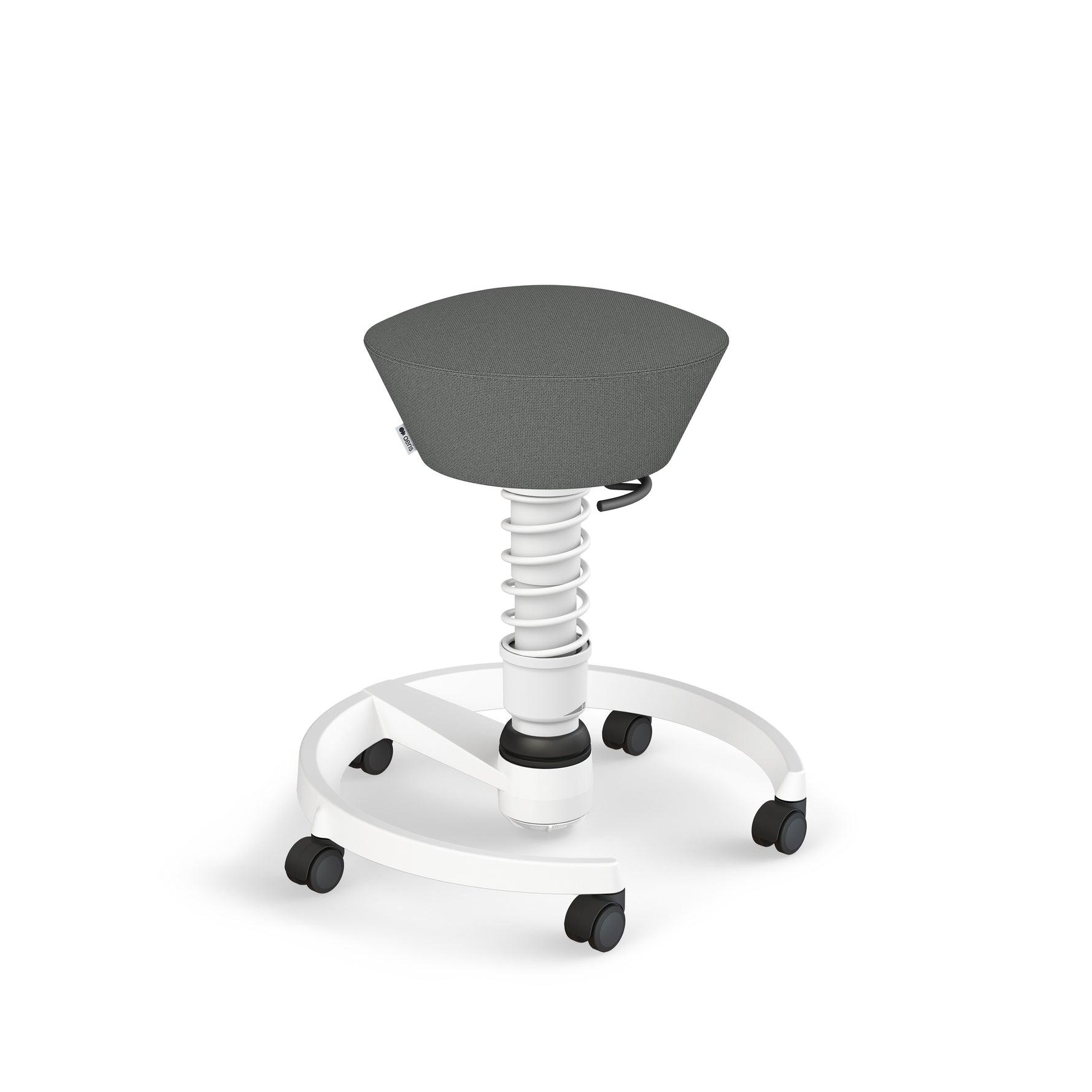 Aeris Swopper Bürostuhl mit Rollen, weiß, ergonomischer Drehstuhl, dynamisch, für Büroarbeit, flexible Sitzhaltung