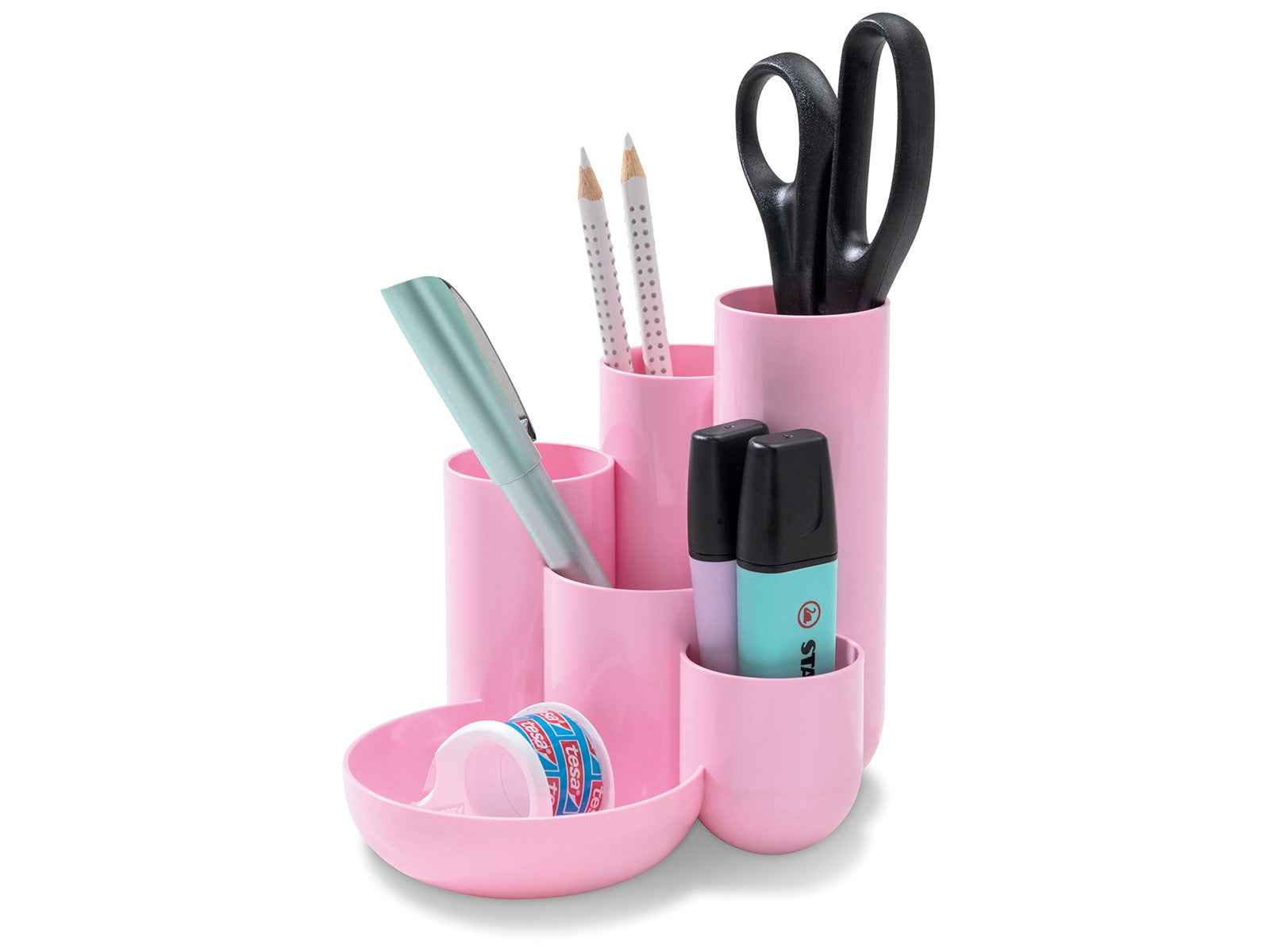 HAN Campus Pastellfarben Schreibtisch Organizer mit Stiftehalter und Ordnung für den Schreibtisch, farbenfrohes Büroaccessoire