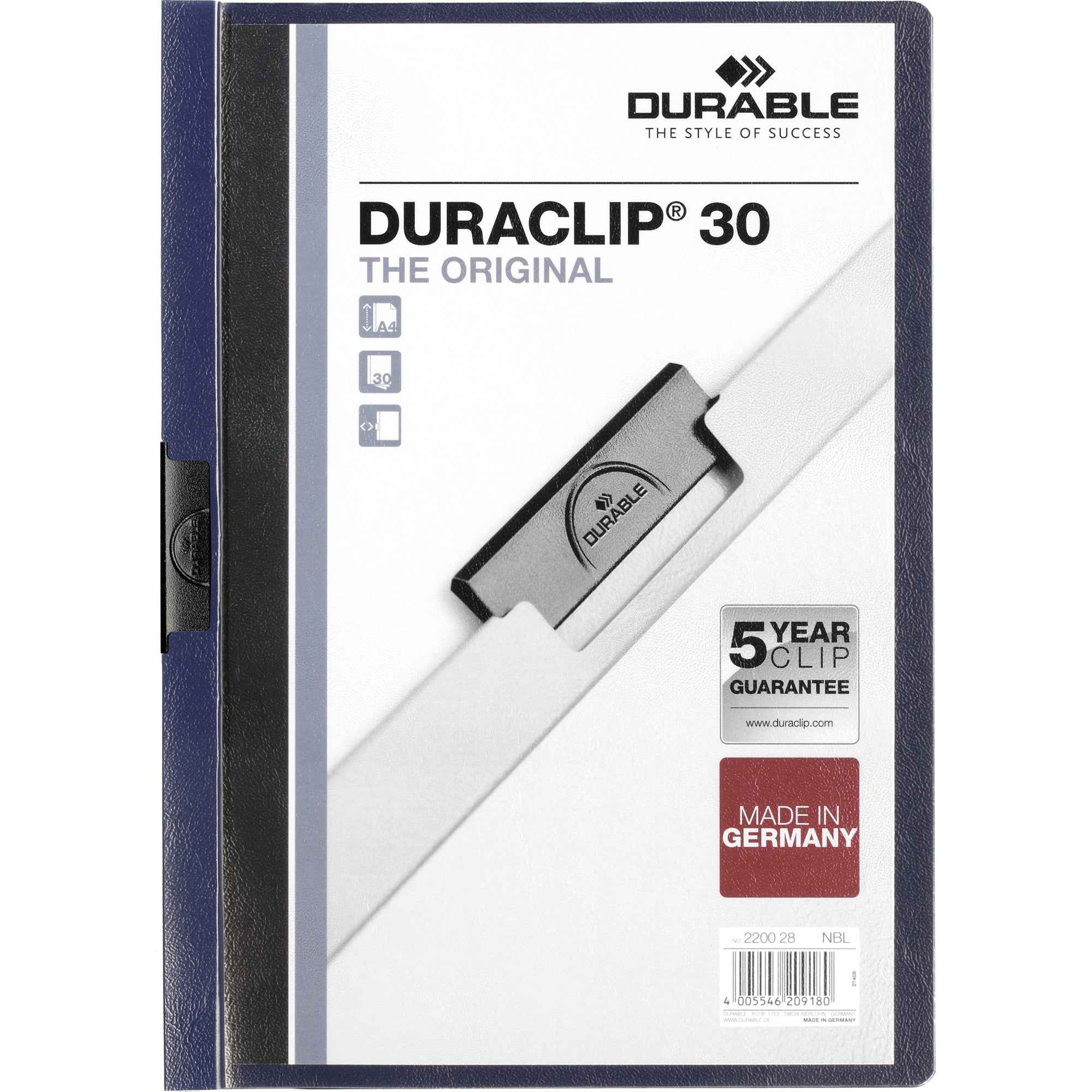 DURABLE Klemmmappe DURACLIP® 30