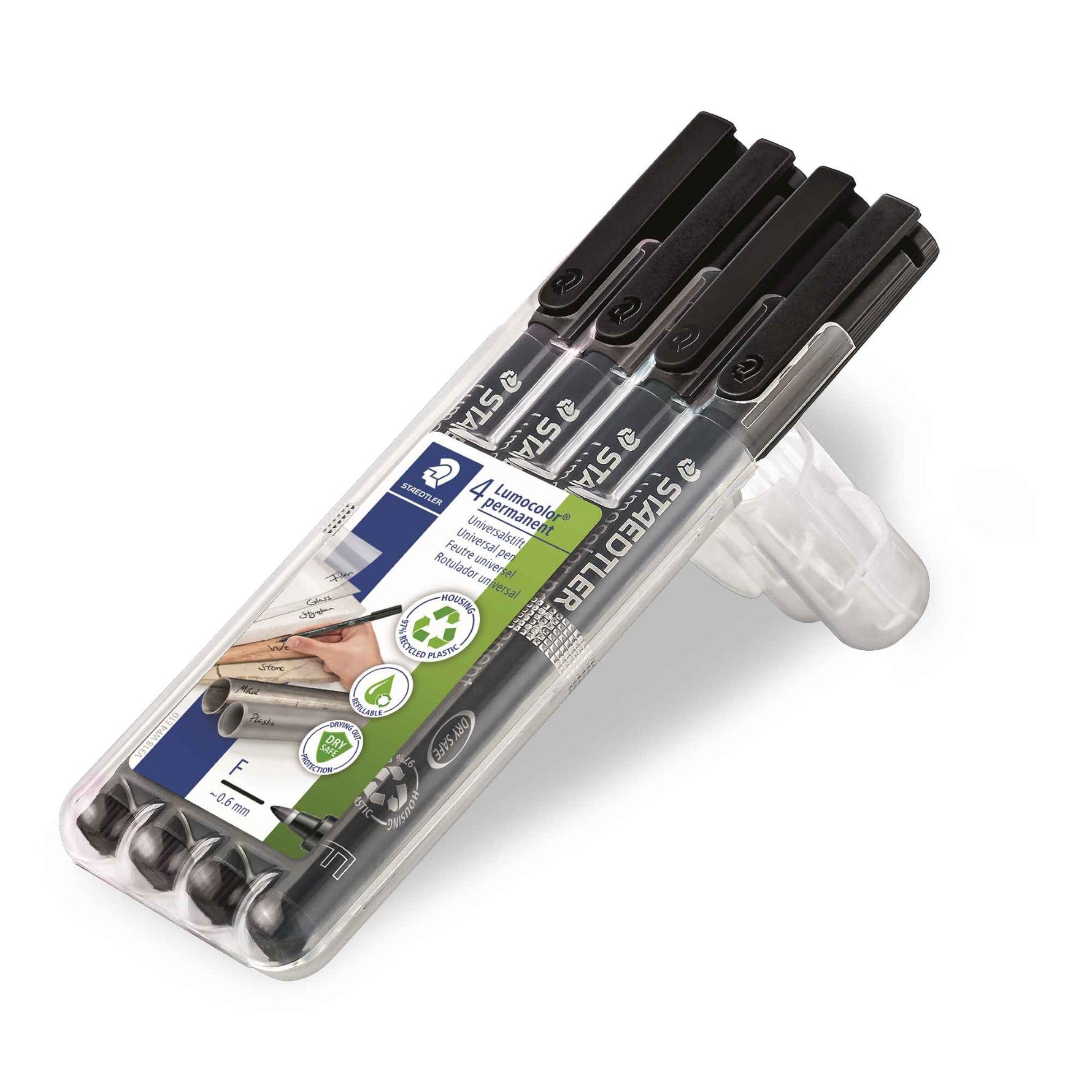 STAEDTLER® Folienstift Lumocolor® permanent 318 nicht lichtbeständig 4 St./Pack.