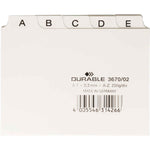 DURABLE Leitkarte DIN A7 quer