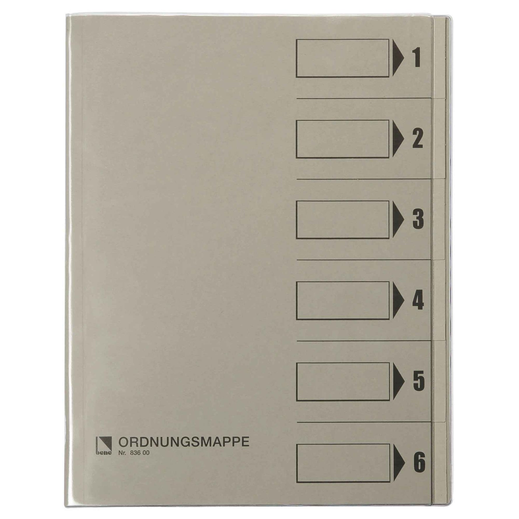 Bene Ordnungsmappe 250 g/m² 6 Fächer