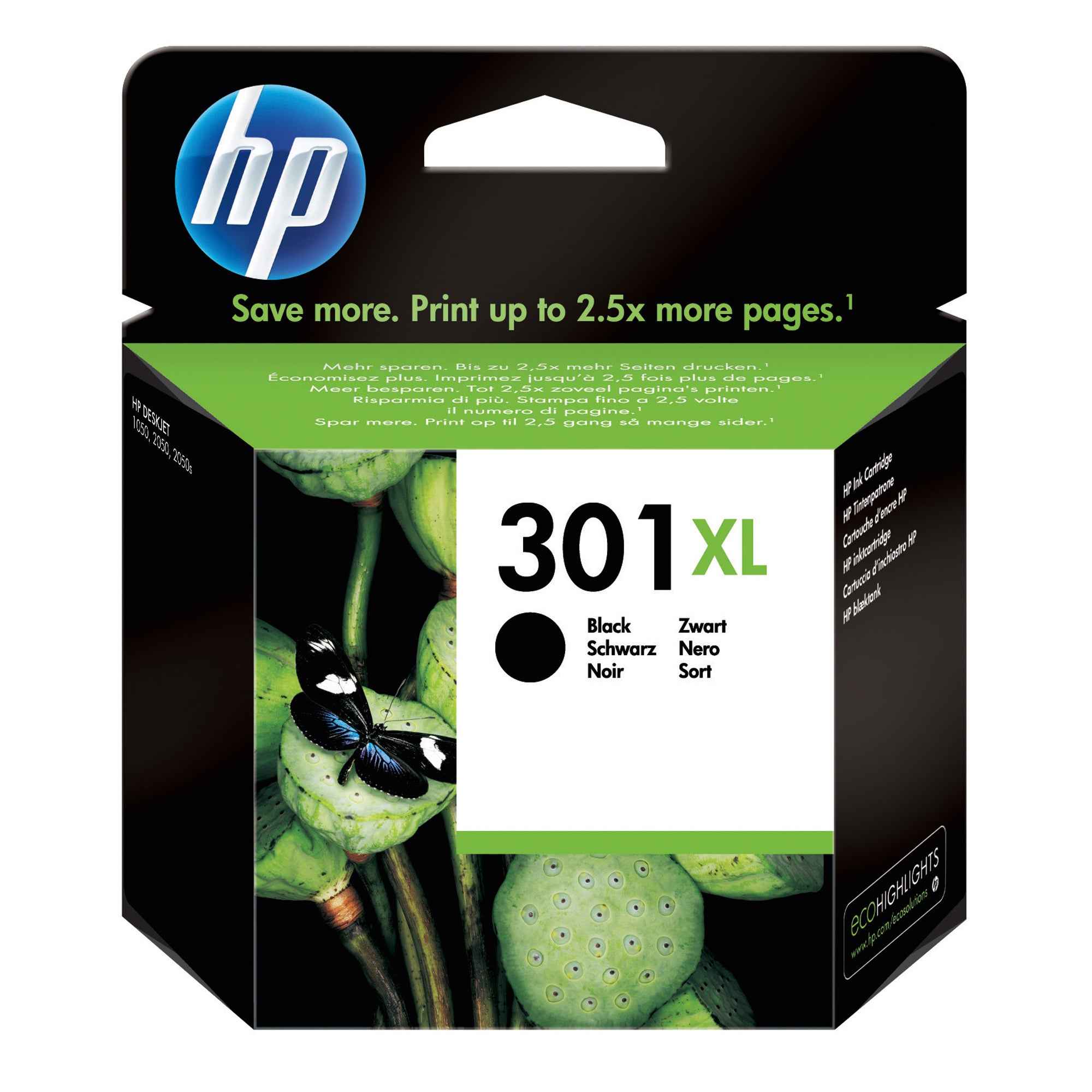 HP Tintenpatrone 301XL Schwarz (CH563EE) – das Original