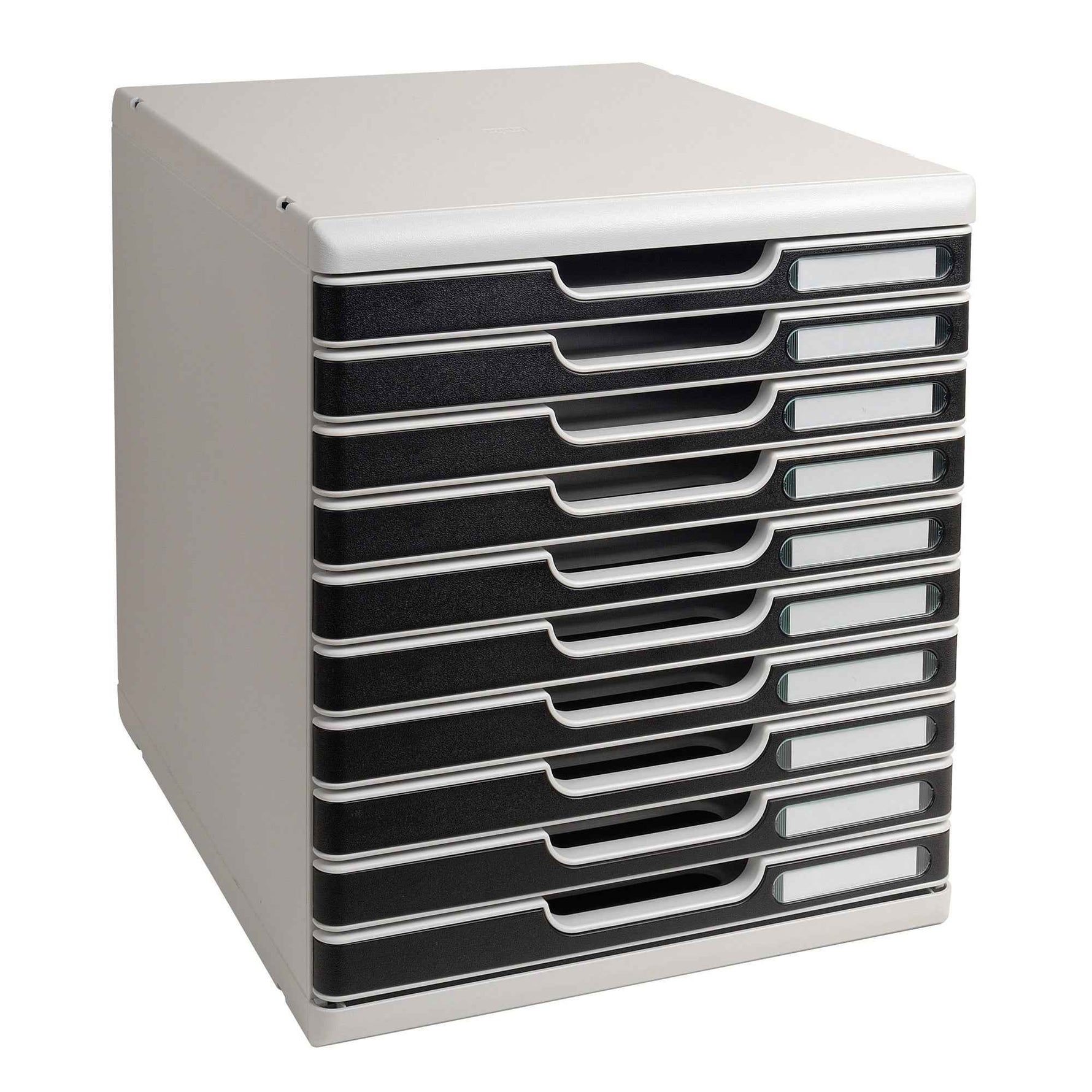 Exacompta Schubladenbox MODULO Office 10 Schubladen geschlossen DIN A4+ lichtgrau
