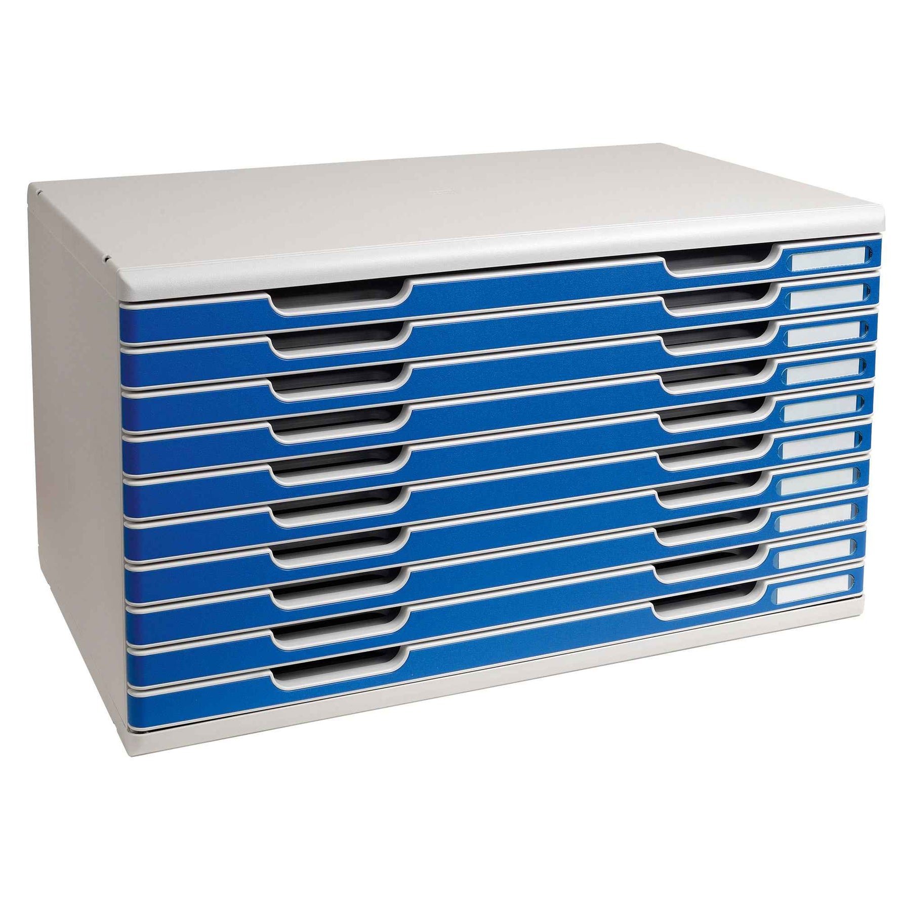 Exacompta Schubladenbox MODULO Office 10 Schubladen geschlossen DIN A3+ lichtgrau