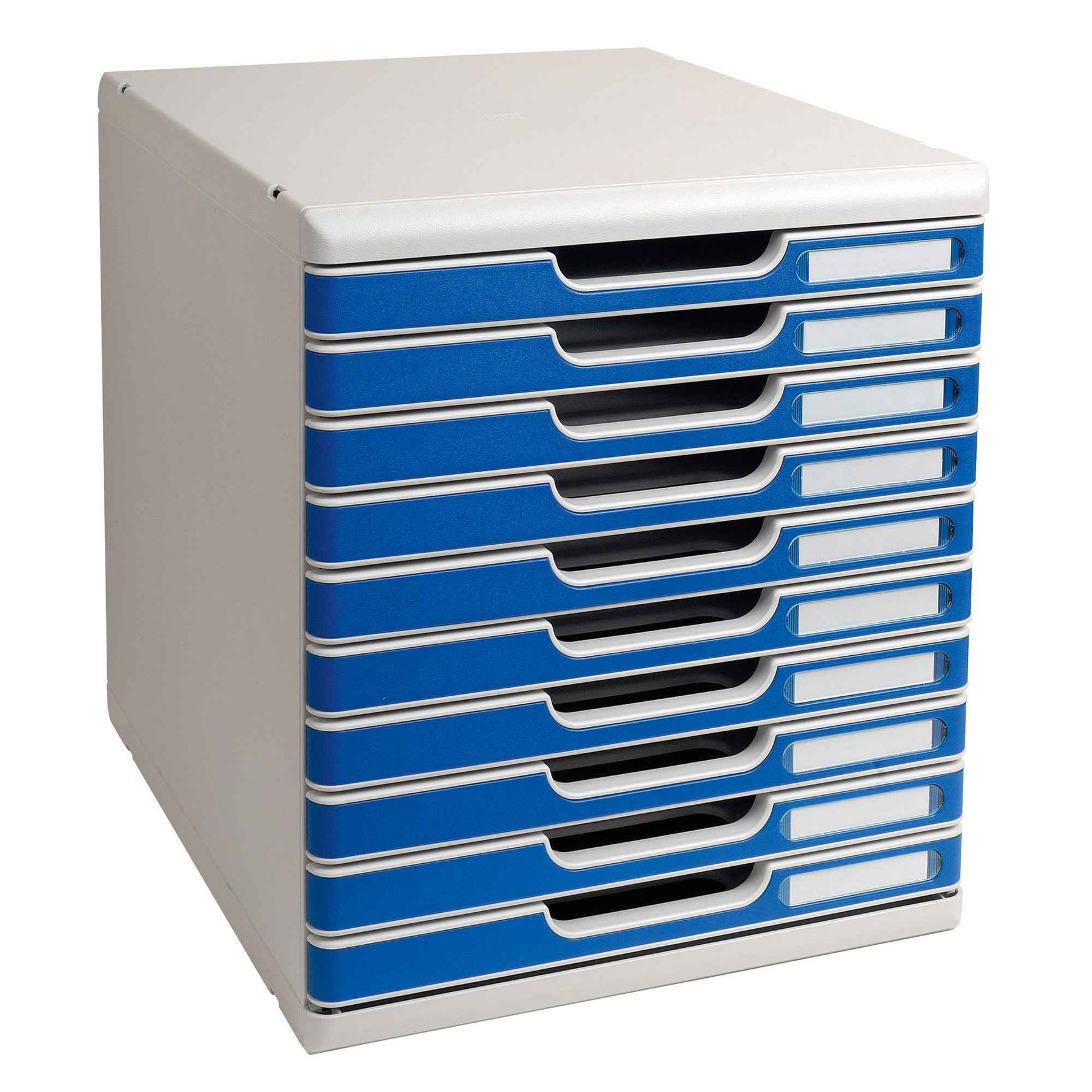 Exacompta Schubladenbox MODULO Office 10 Schubladen geschlossen DIN A4+ lichtgrau