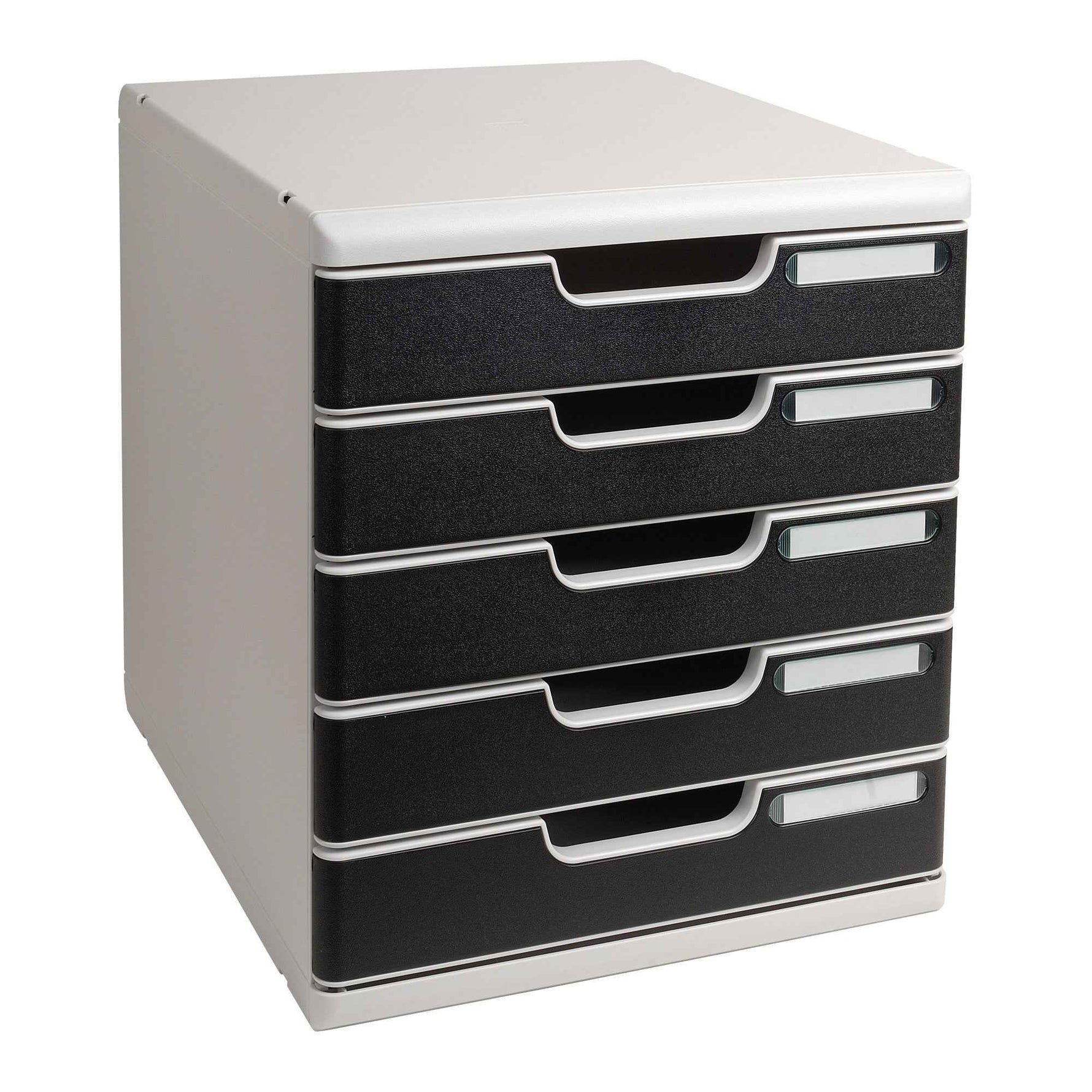 Exacompta Schubladenbox MODULO Office 5 Schubladen geschlossen DIN A4+ lichtgrau
