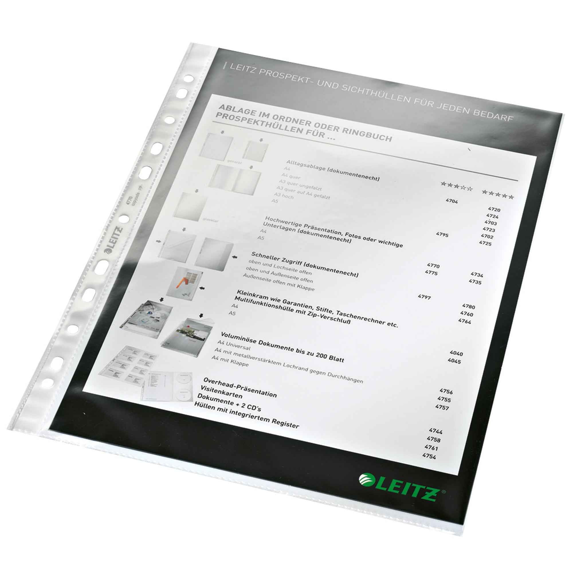Leitz Prospekthülle DIN A4