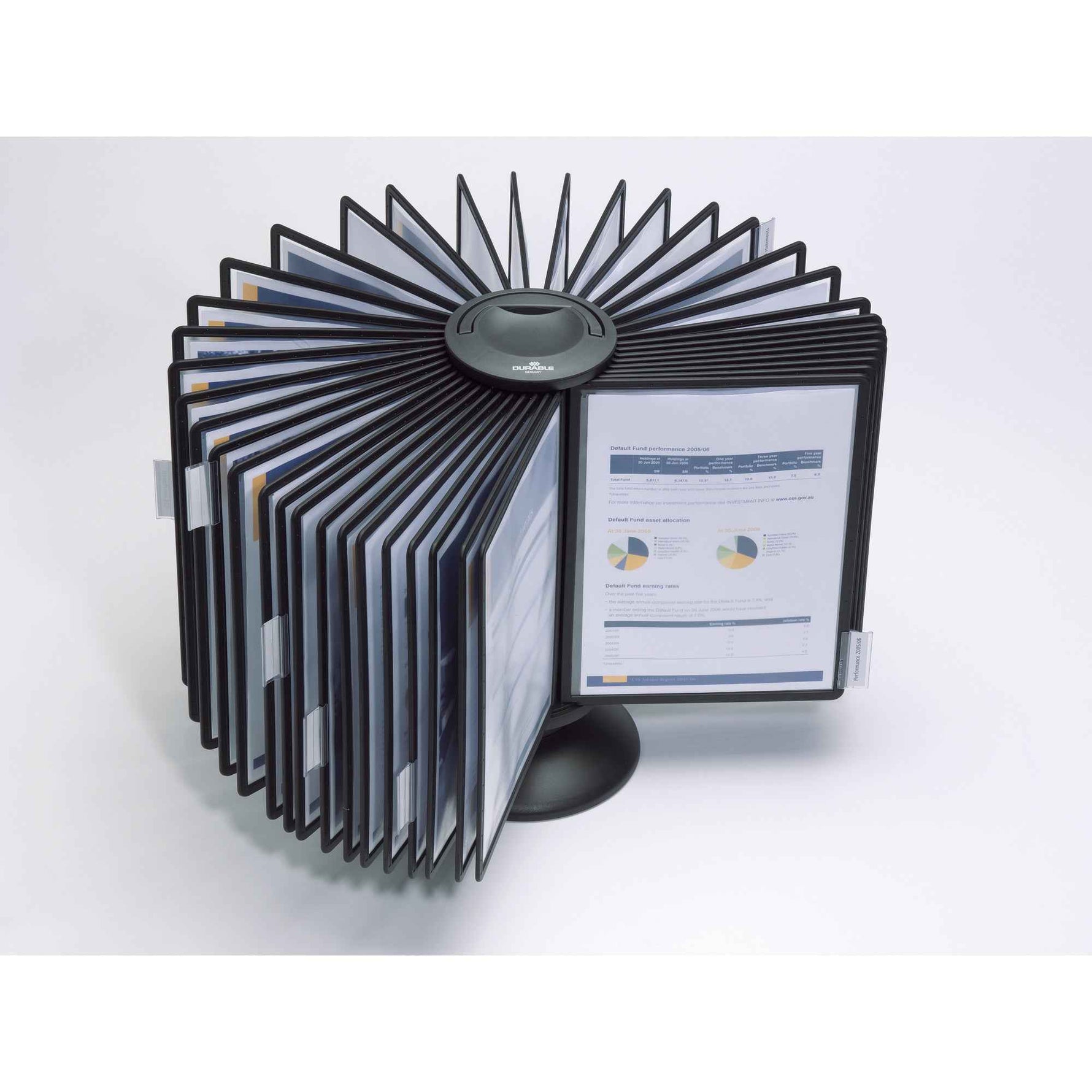 DURABLE Sichttafelständer SHERPA® CAROUSEL 40