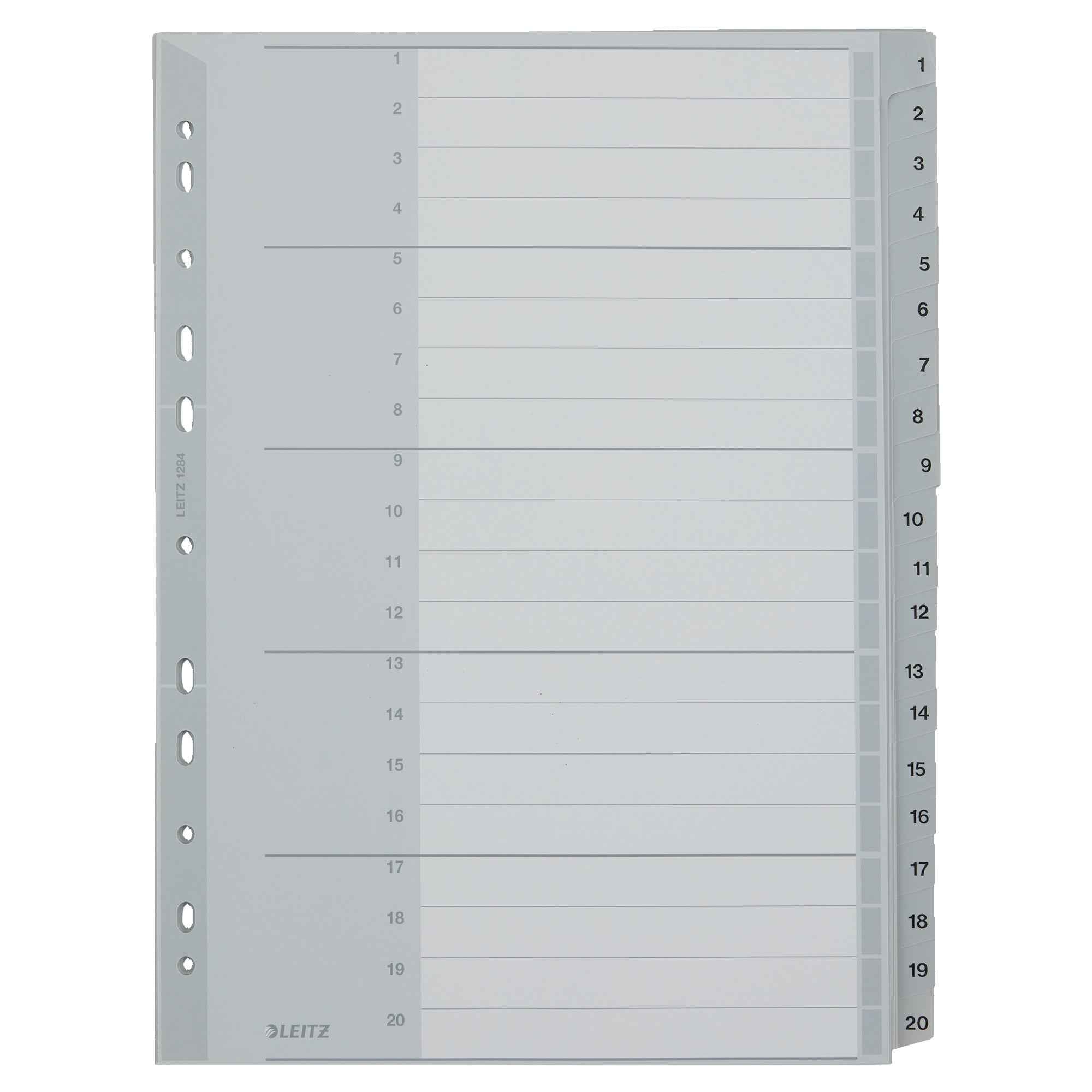 Leitz Zahlenregister 1-20