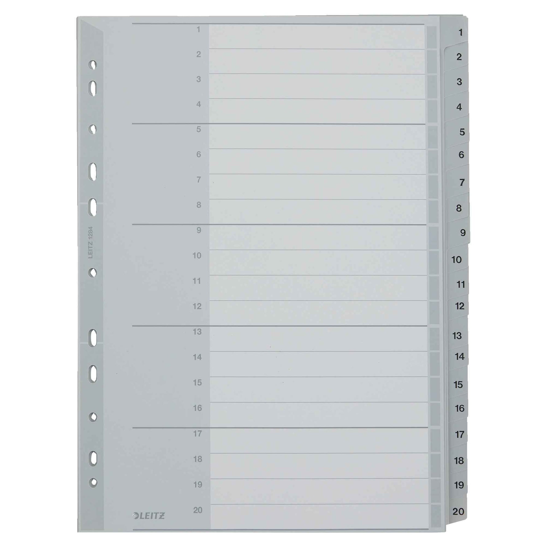 Leitz Zahlenregister 1-20