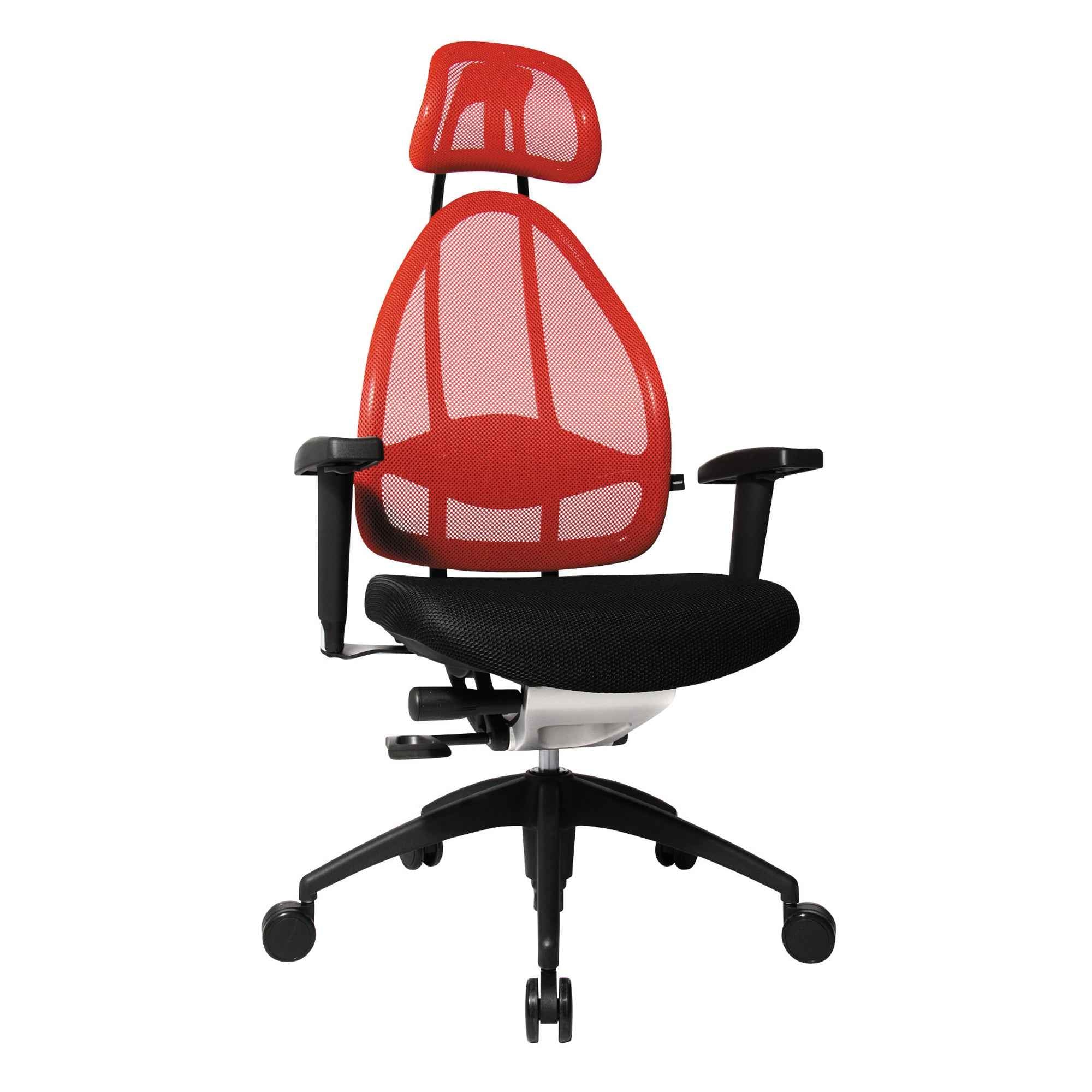 TOPSTAR Bürodrehstuhl Open Art® Edition mit Kopfstütze rot
