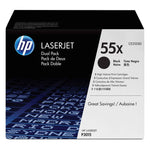 HP Toner 55X schwarz 2 St./Pack.