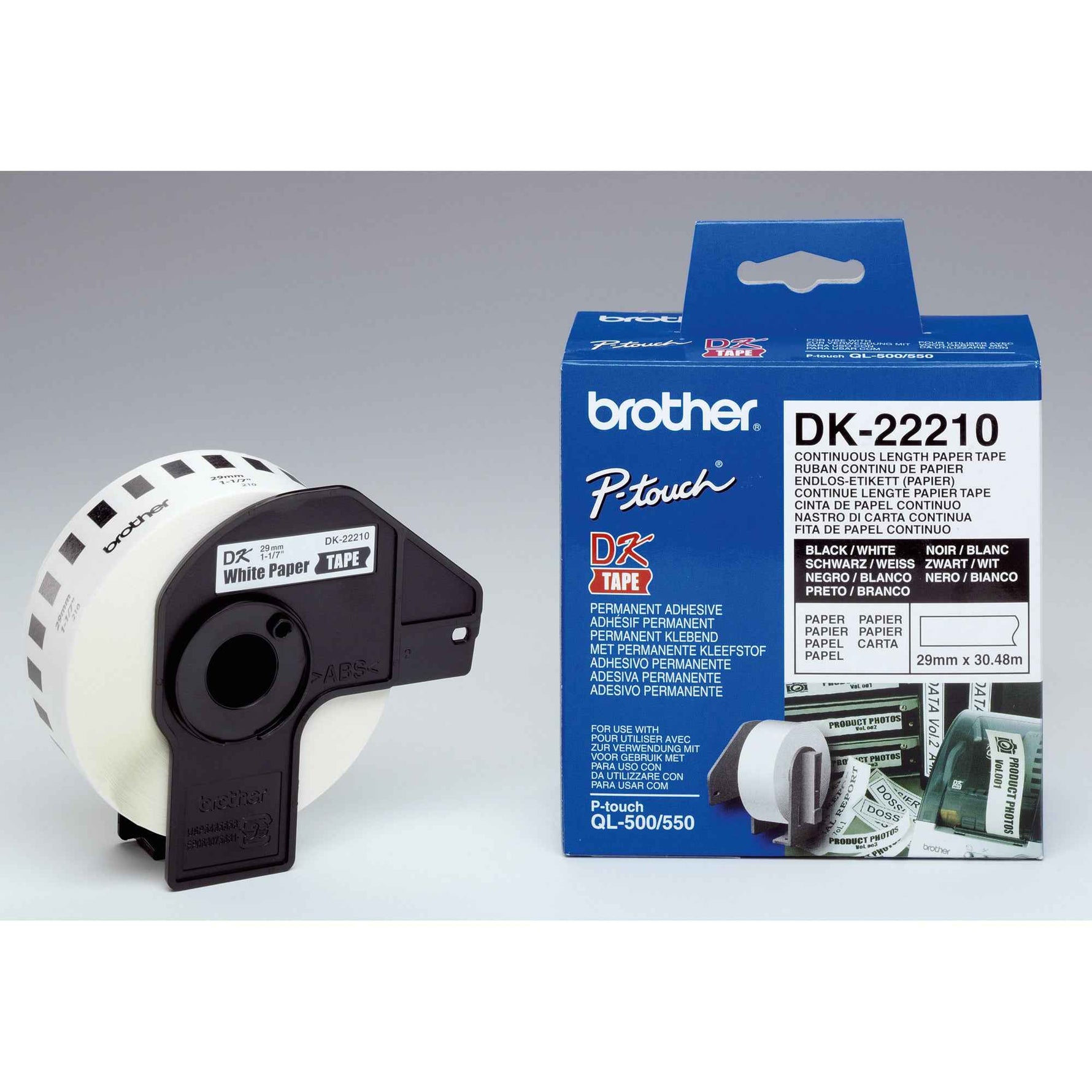 Brother Endlosetikett DK-22210 29 mm x 30,5 m (B x L)