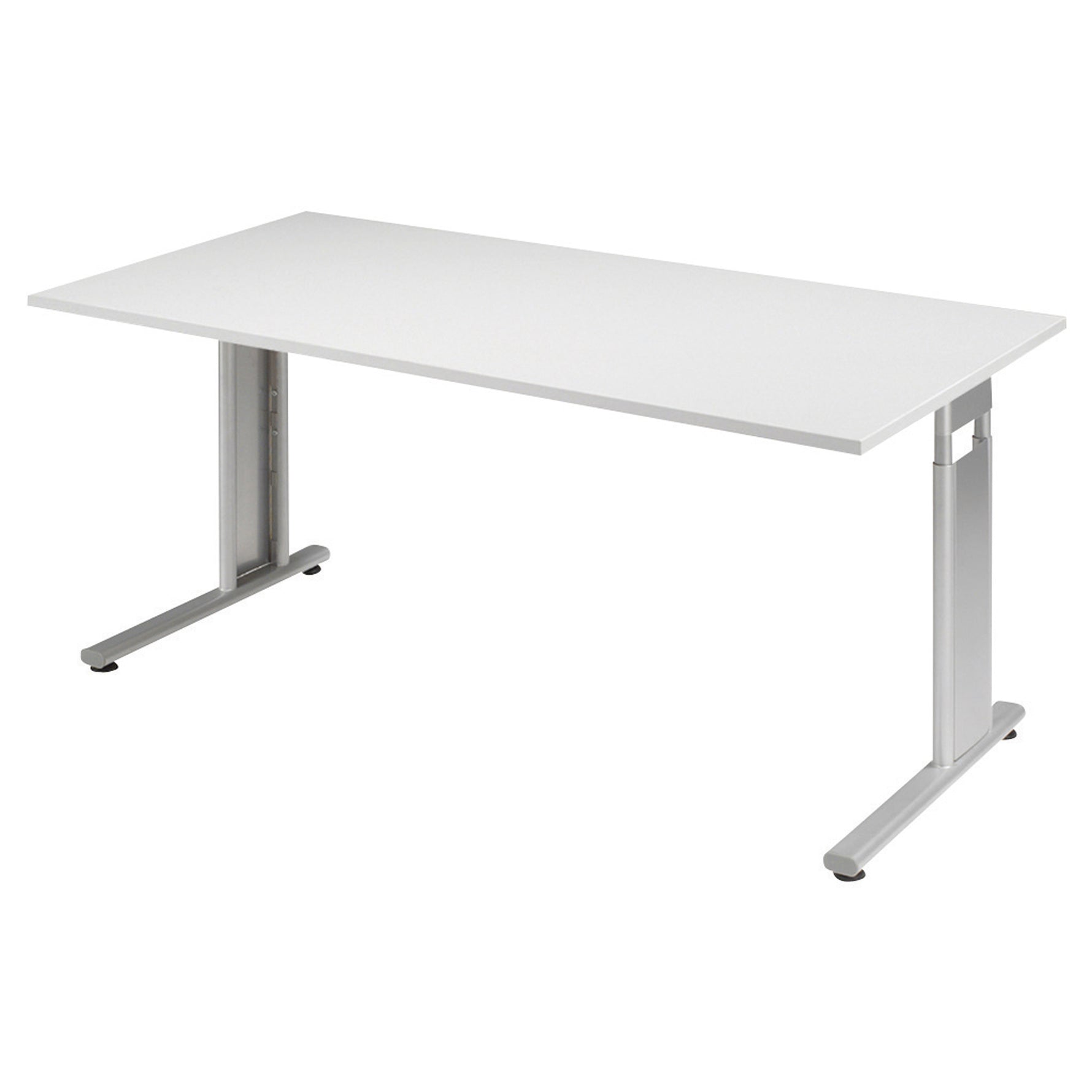 Geramöbel Schreibtisch C Fuß Flex 1.600 x 680-820 x 800 mm (B x H x T) Rechteck – Produktbild 4