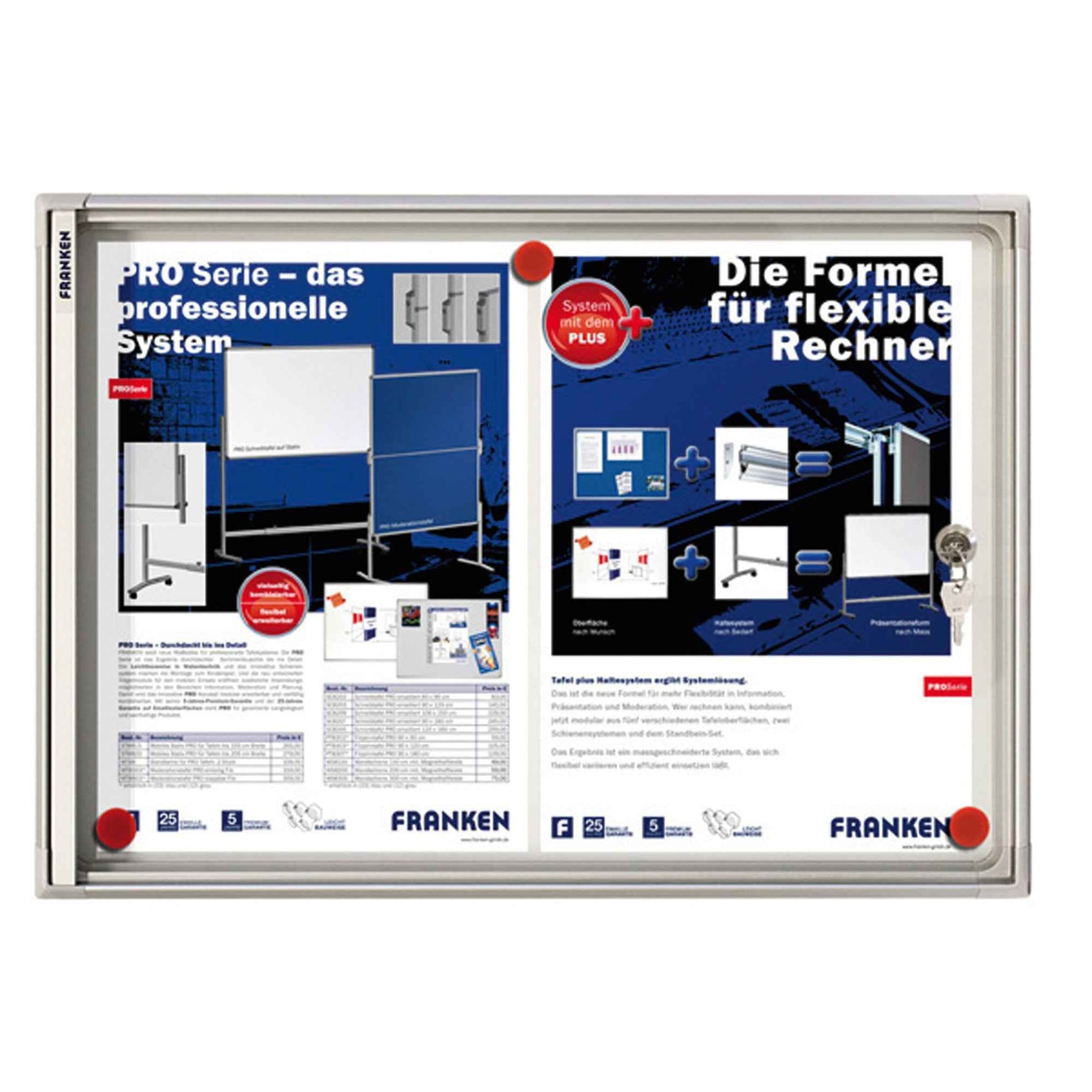 FRANKEN Schaukasten X-tra!Line 2 x DIN A4