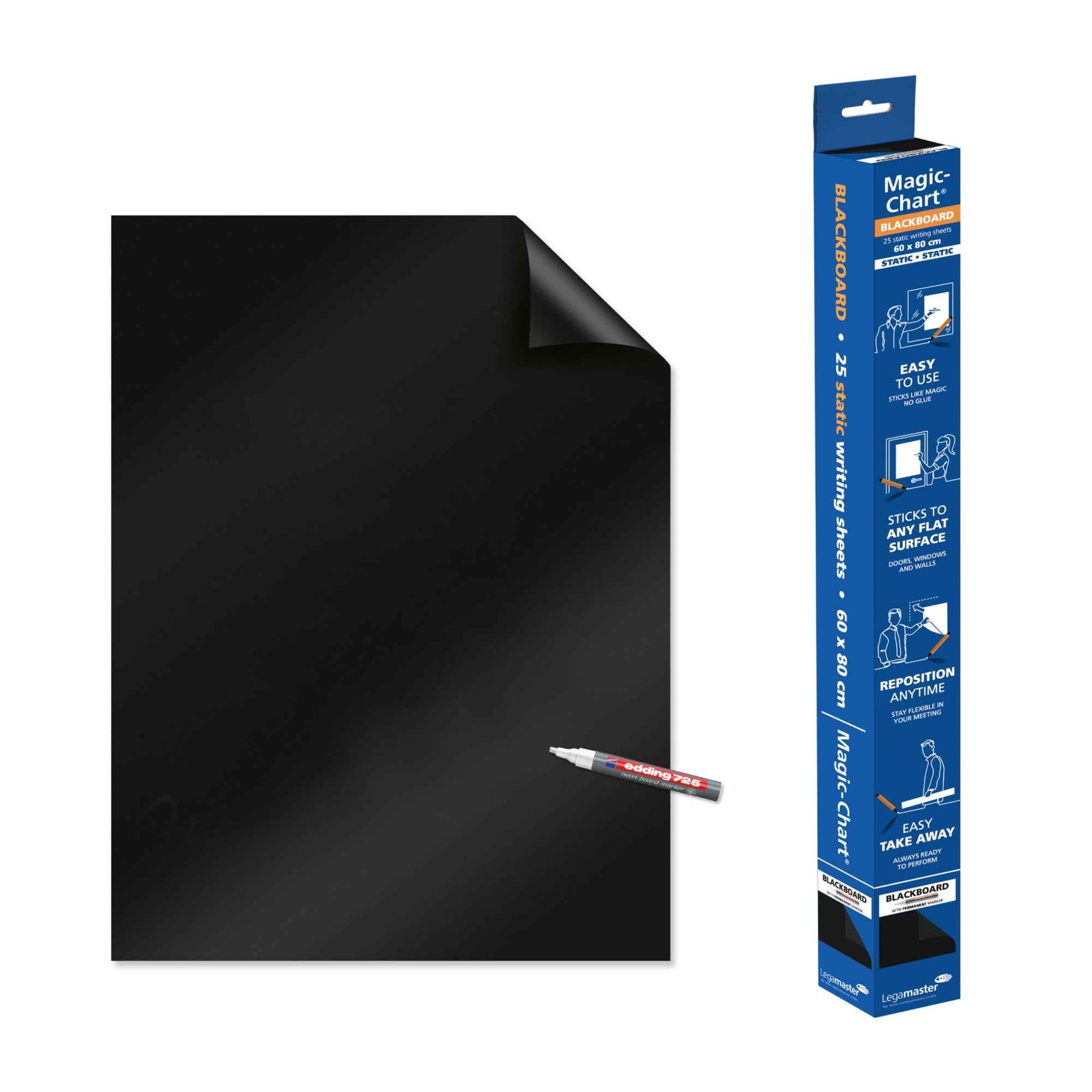 Legamaster Flipchartfolie Magic-Chart Blackboard