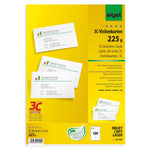 SIGEL Visitenkarte 225 g/m² ohne abgerundete Ecken 100 St./Pack.