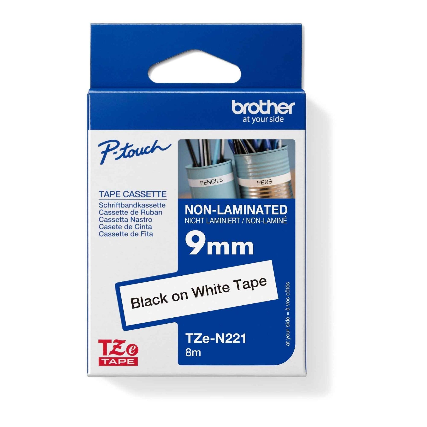 Brother Schriftbandkassette P-touch TZe-N221