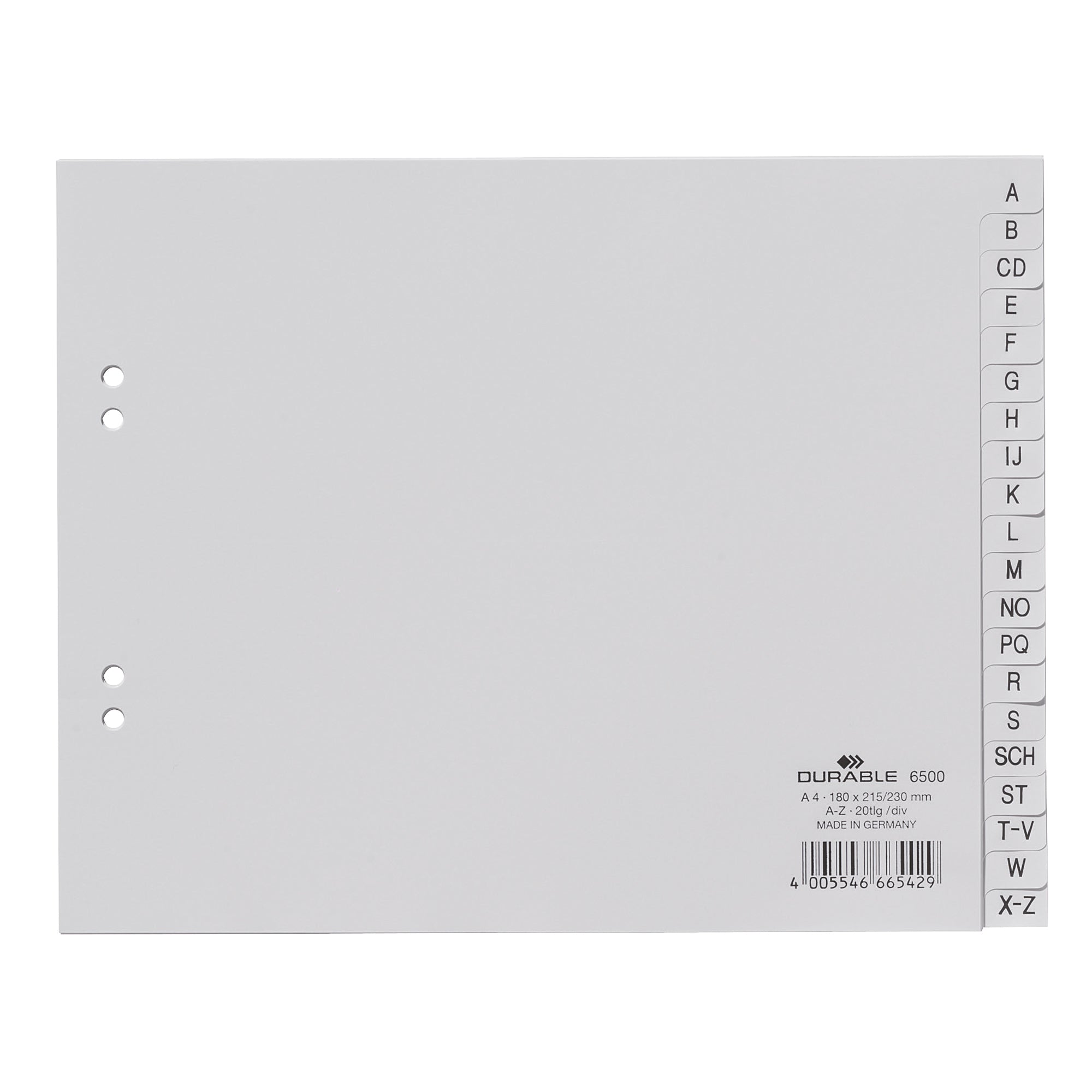 DURABLE A-Z Register - Wiepa Bürofachpartner