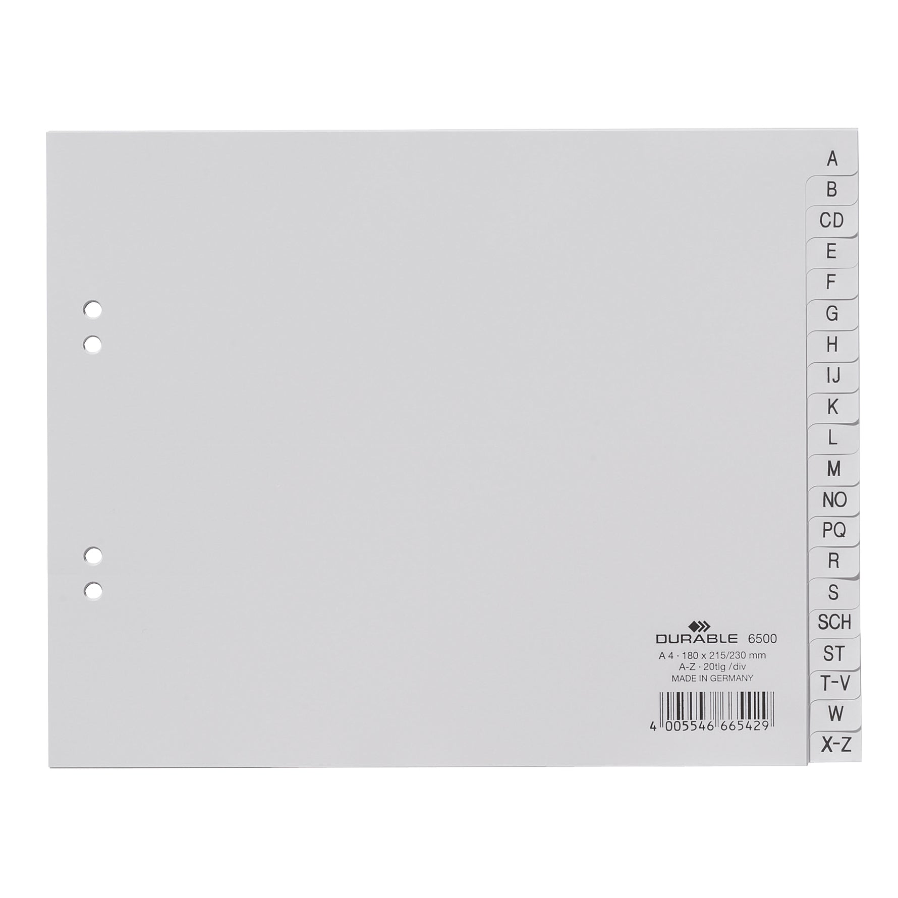 DURABLE A-Z Register - Wiepa Bürofachpartner