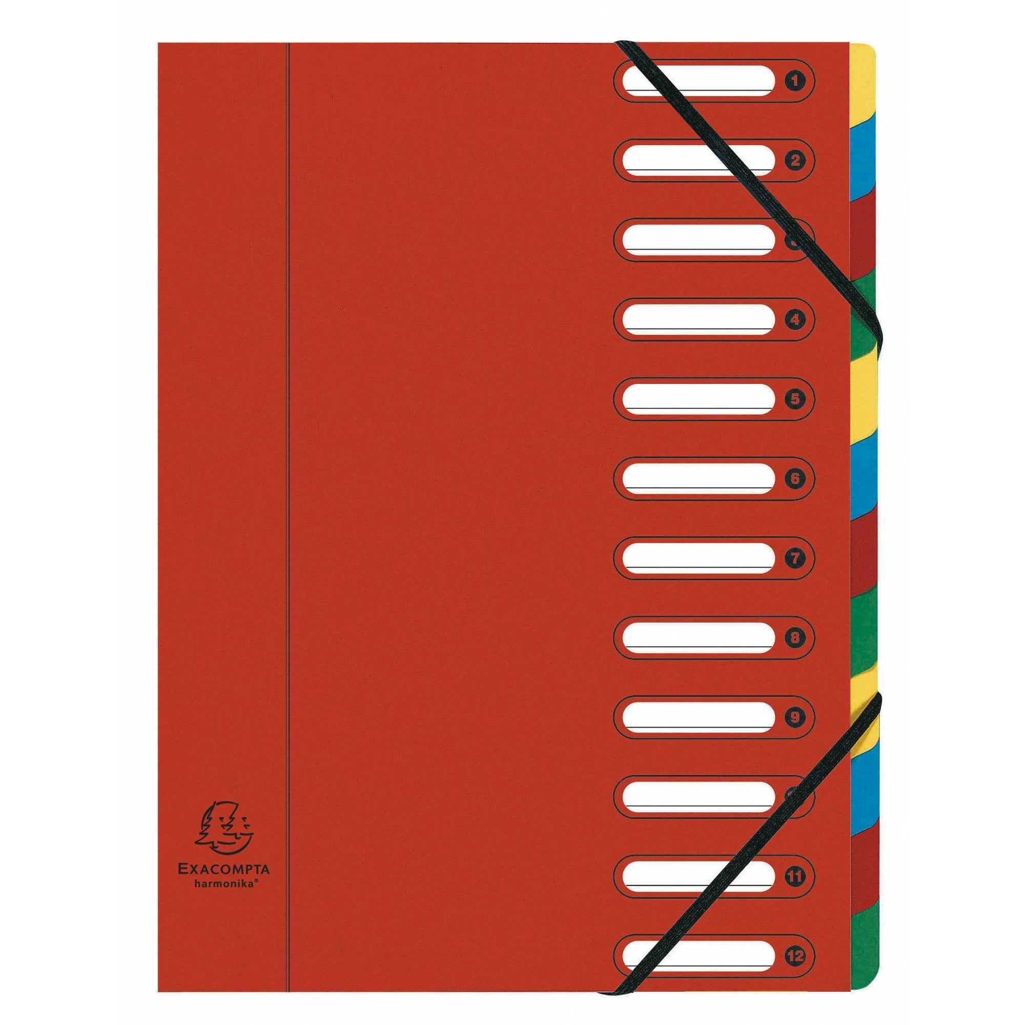 Exacompta Ordnungsmappe Harmonika® 12 Fächer