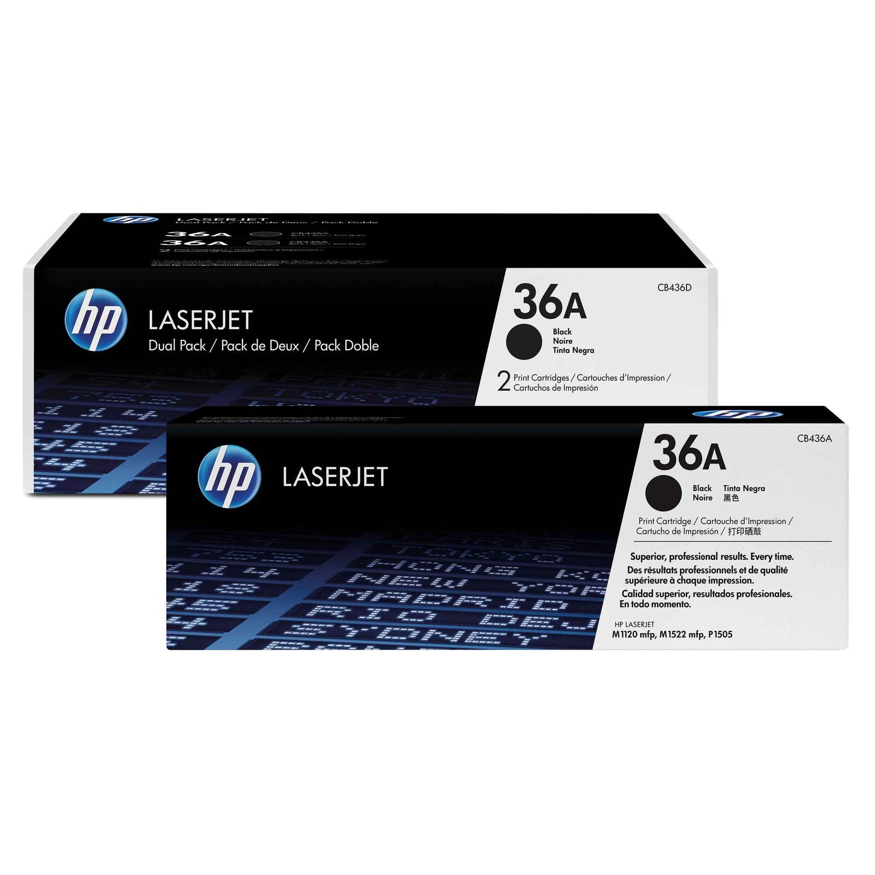 HP Toner 36A schwarz 2 St./Pack.