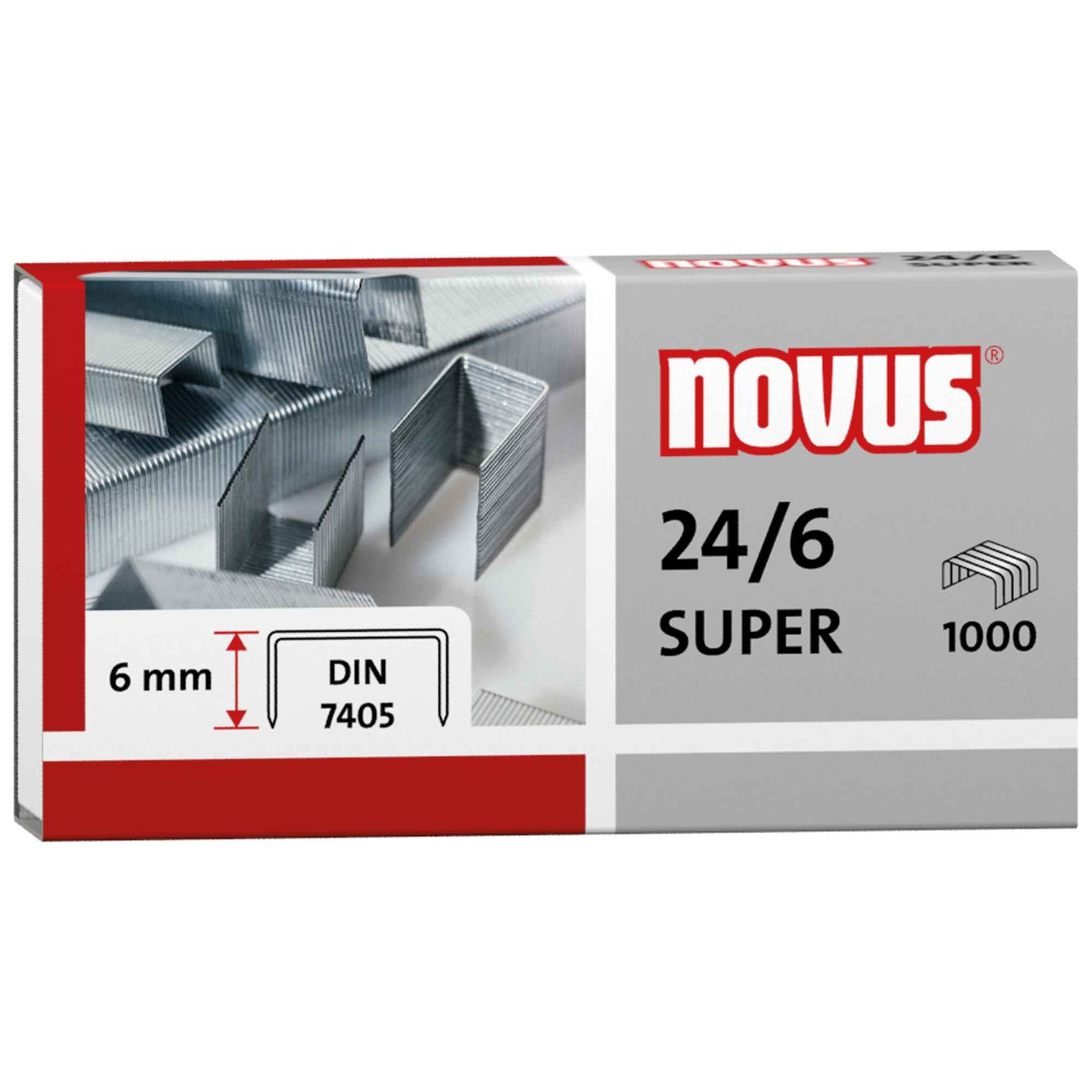 NOVUS Heftklammer 24/6 SUPER