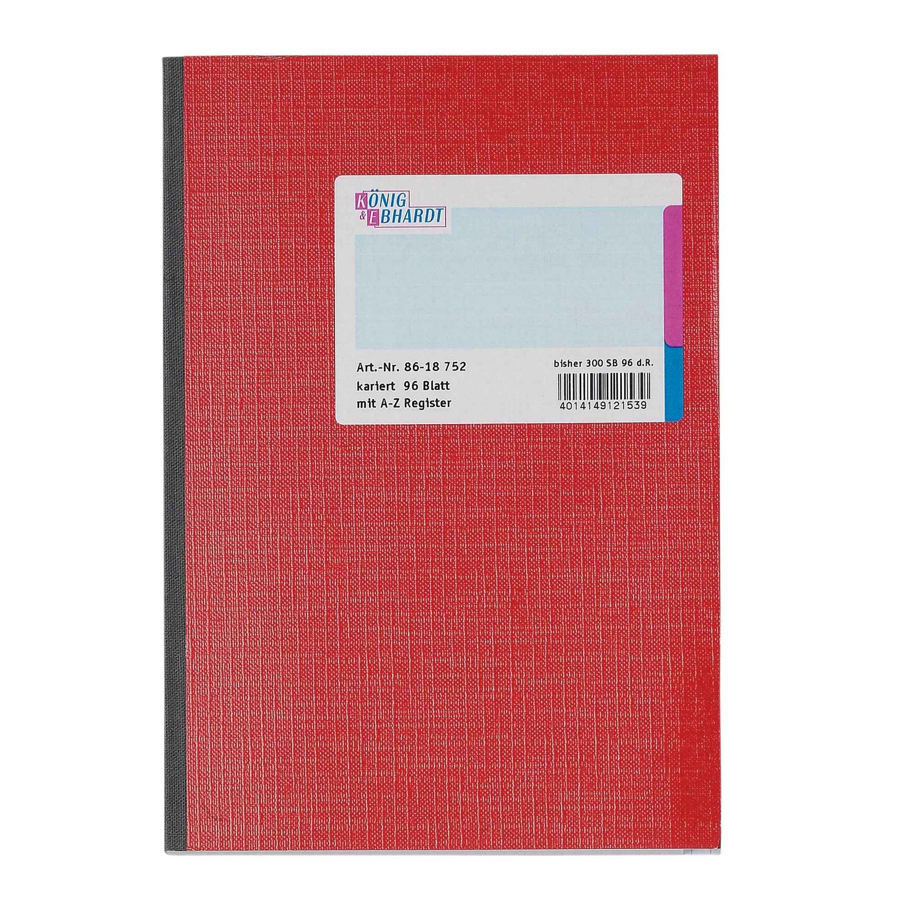 König & Ebhardt Registerbuch kariert
