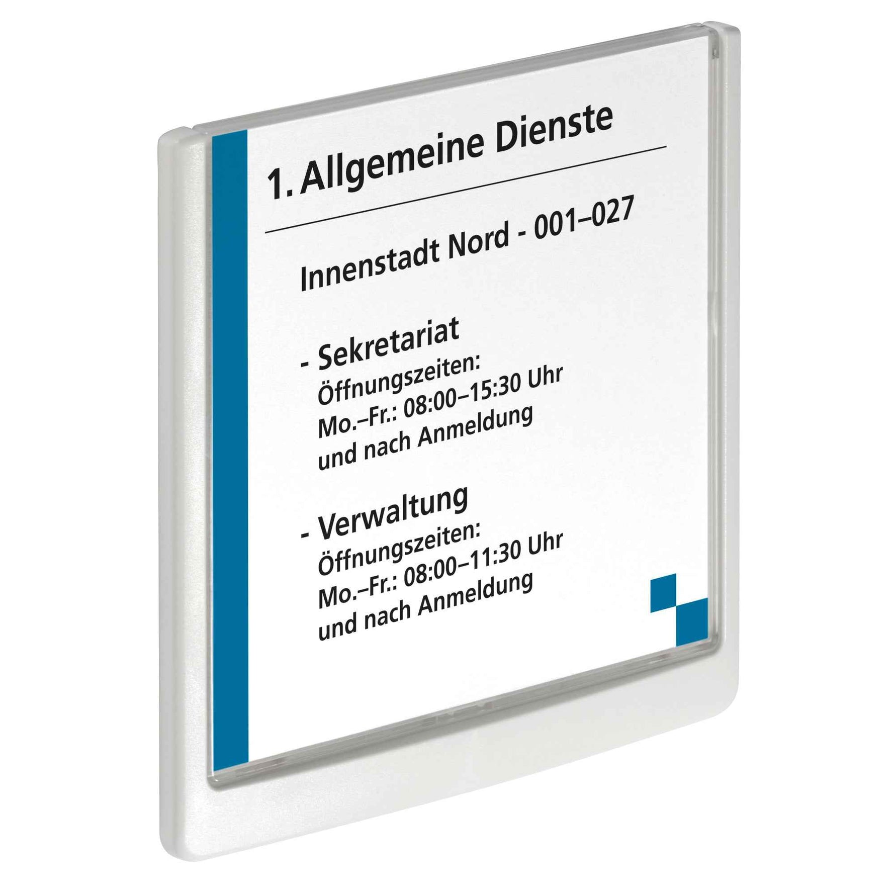 DURABLE Türschild CLICK SIGN 172 x 172 mm (B x H)
