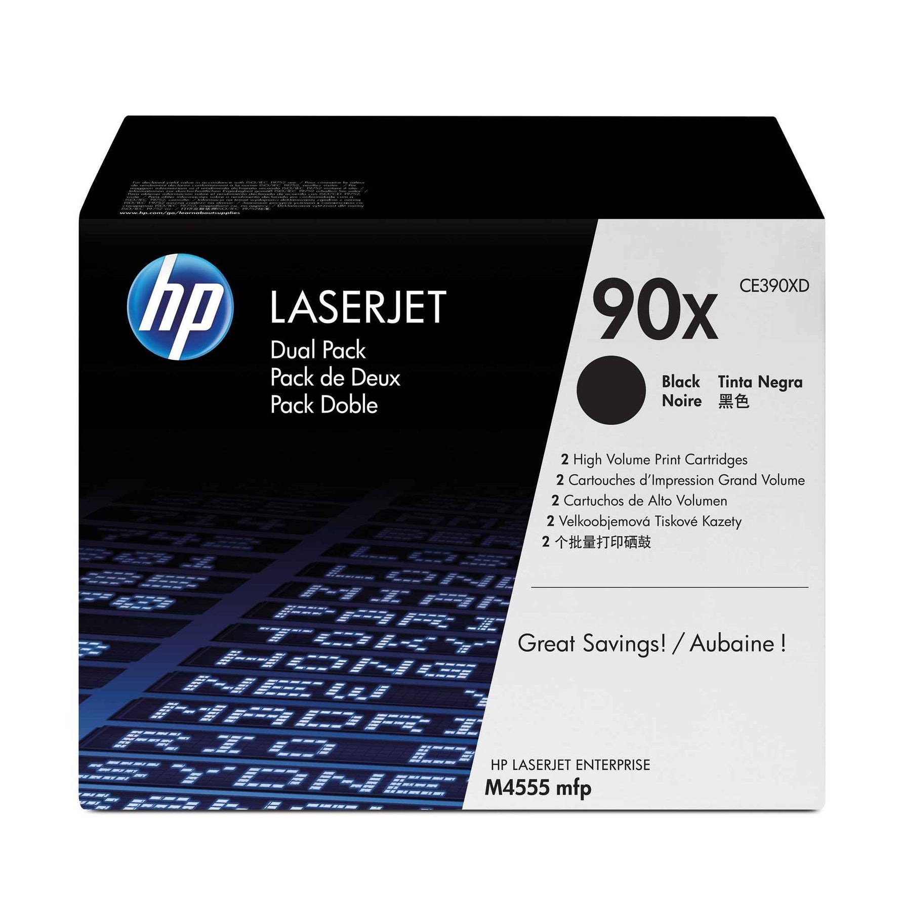 HP Toner 90X schwarz 2 St./Pack.