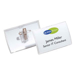 DURABLE Namensschild CLICK FOLD 90 x 54 mm (B x H) Kombiklemme
