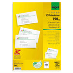SIGEL Visitenkarte 190 g/m² ohne abgerundete Ecken 100 St./Pack.