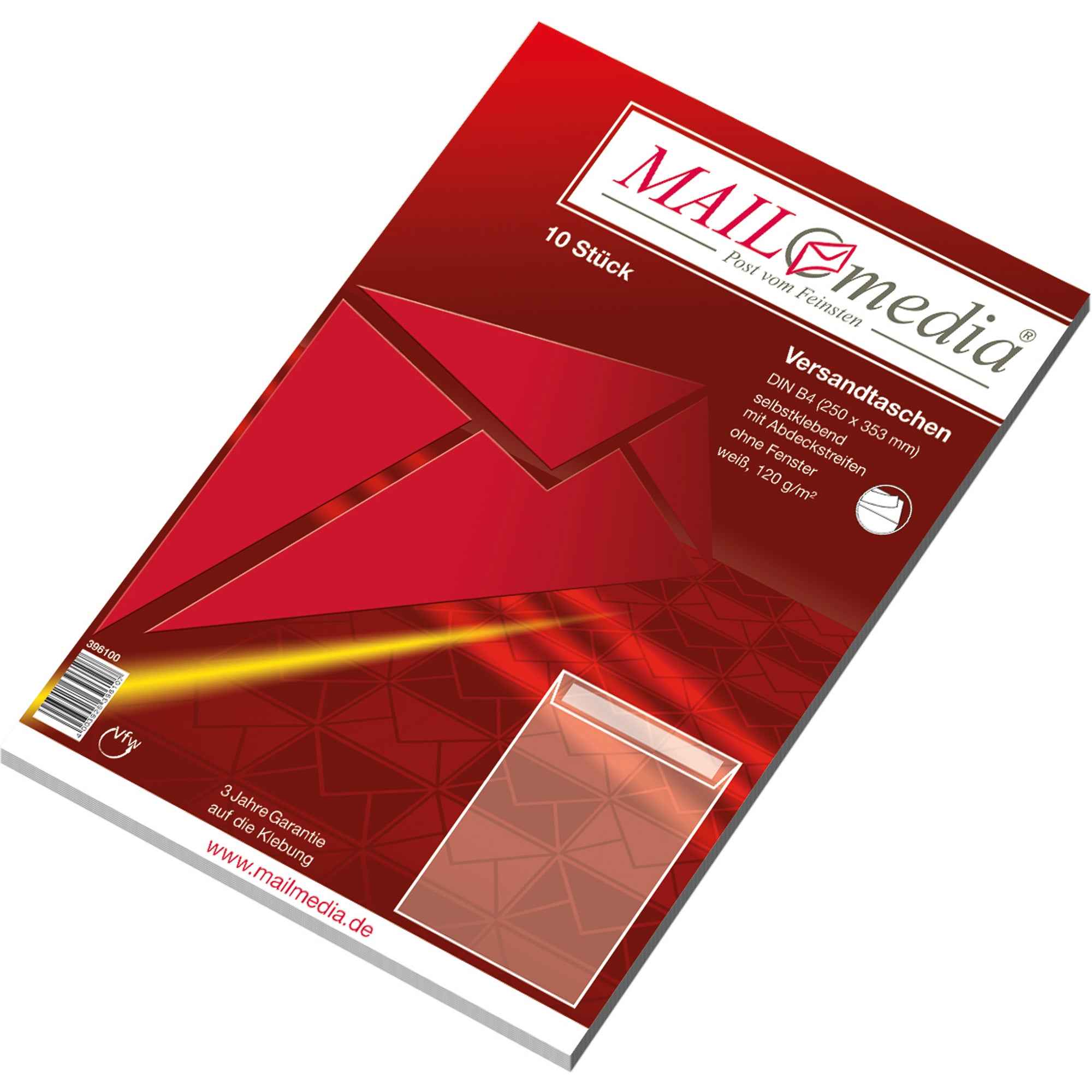 MAILmedia Versandtasche DIN B4 ohne Fenster
