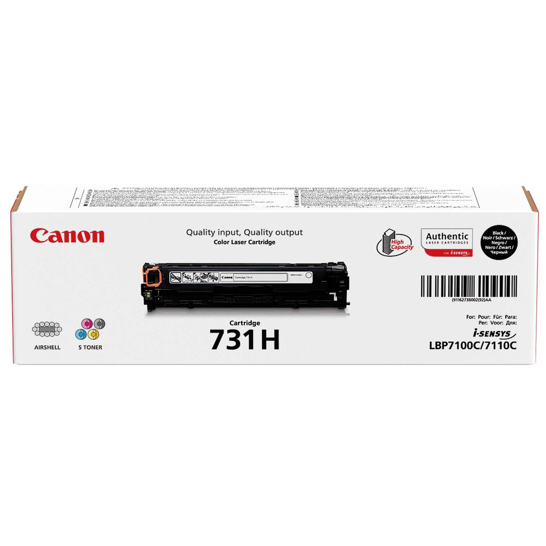 Canon Toner 731H BK schwarz