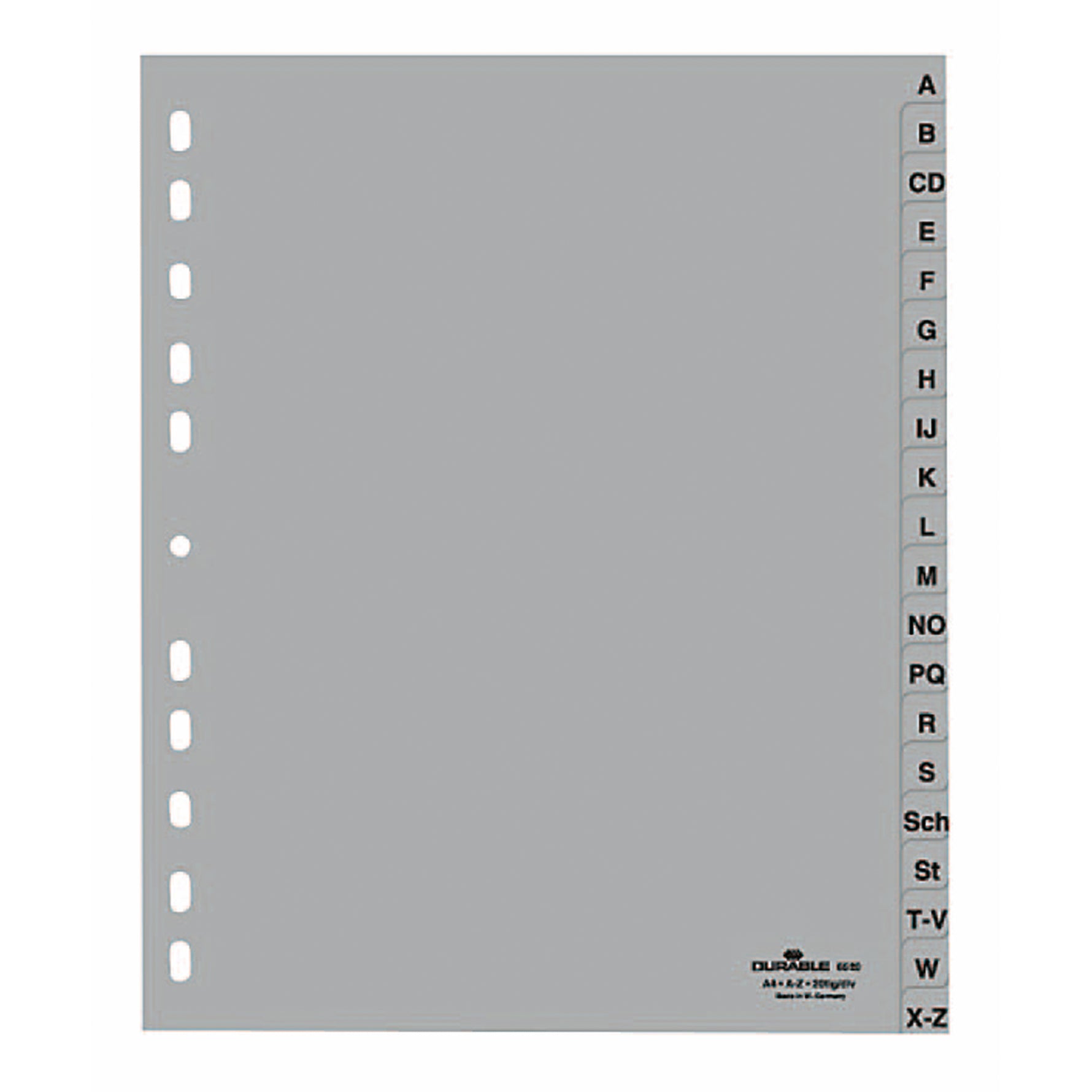 DURABLE A-Z Register 23/24,5 x 29,7 cm (B x H) - Wiepa Bürofachpartner