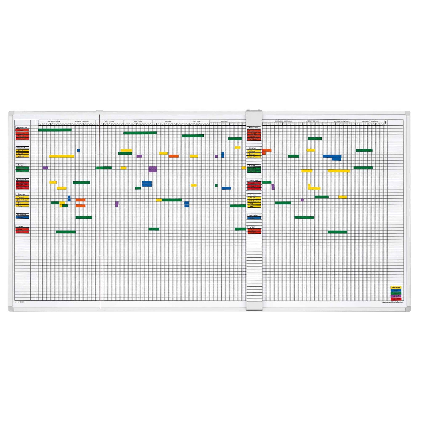 magnetoplan® Teamplaner undatiert 150 x 75 cm (B x H)
