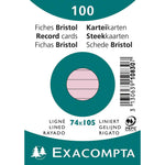 Exacompta Karteikarte DIN A7 liniert