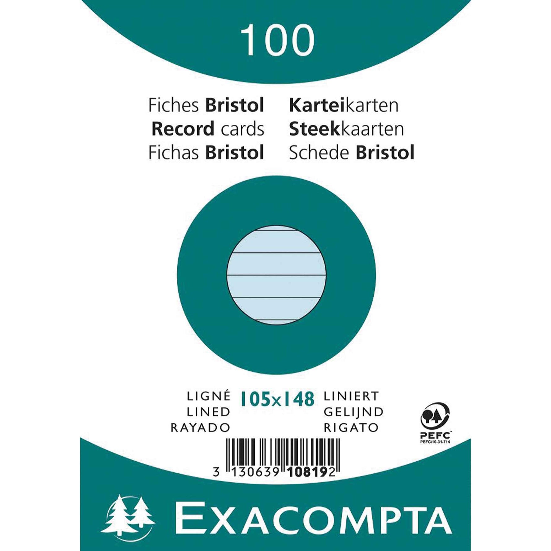 Exacompta Karteikarte DIN A6 liniert