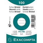 Exacompta Karteikarte DIN A7 liniert