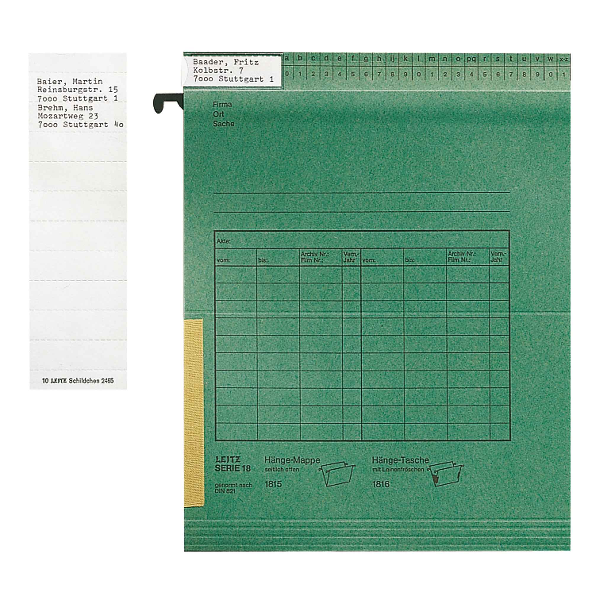 Leitz Beschriftungsschild ALPHA® 100 St./Pack.