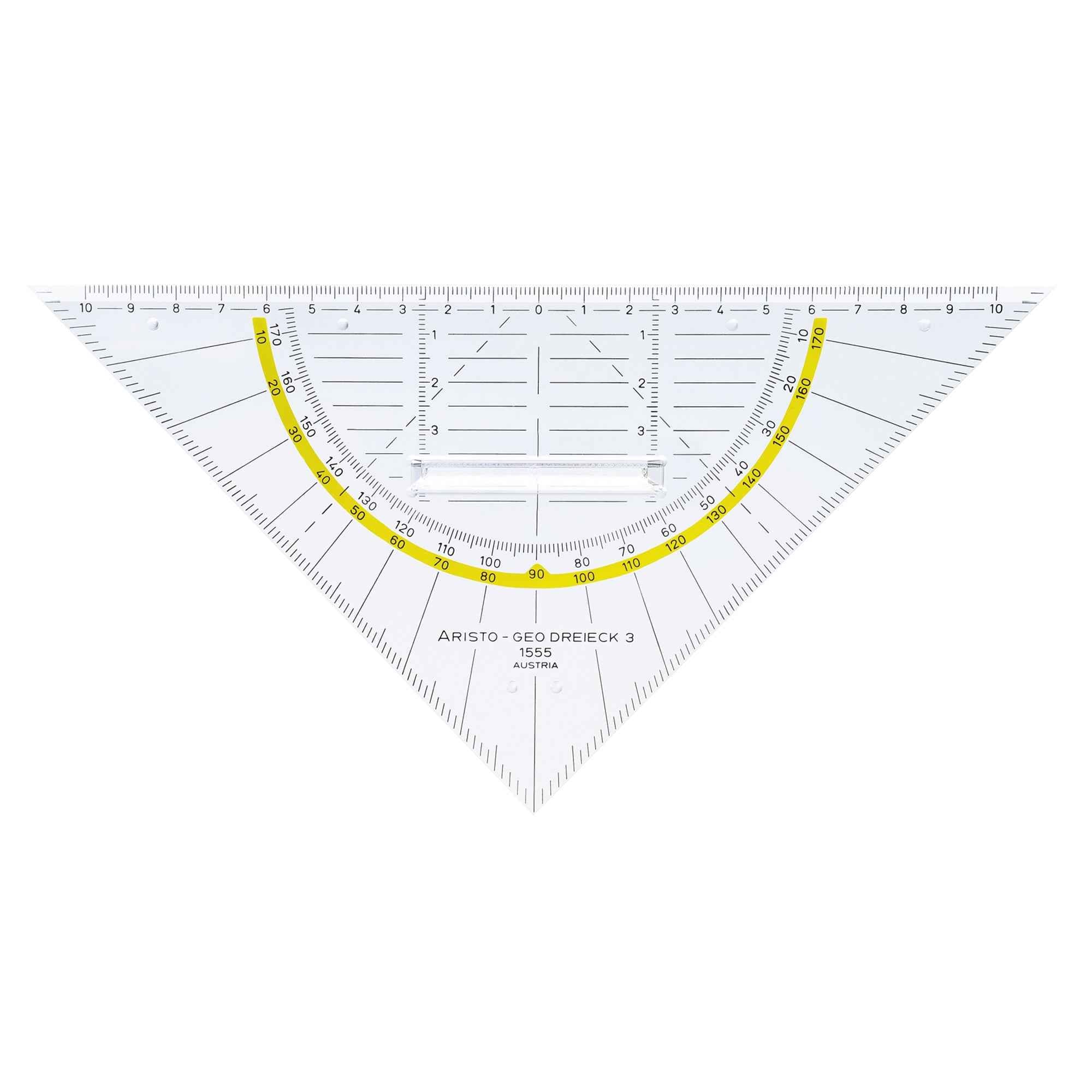 Aristo Geometriedreieck mit Griff