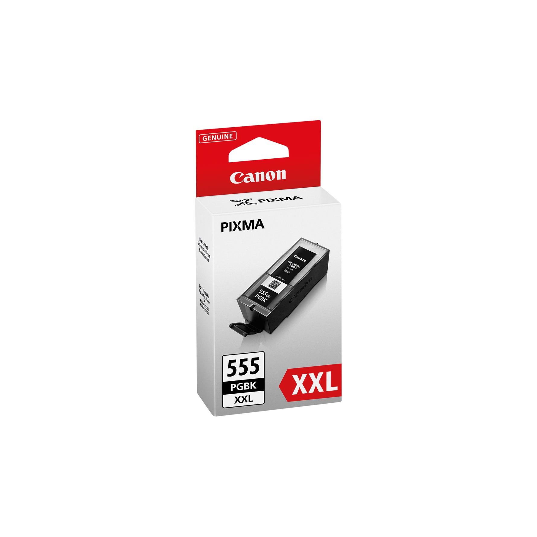 Canon Tintenpatrone PGI-555XXL PGBK schwarz für Drucker, große Schwarztintenpatrone, original Canon Tintenpatrone